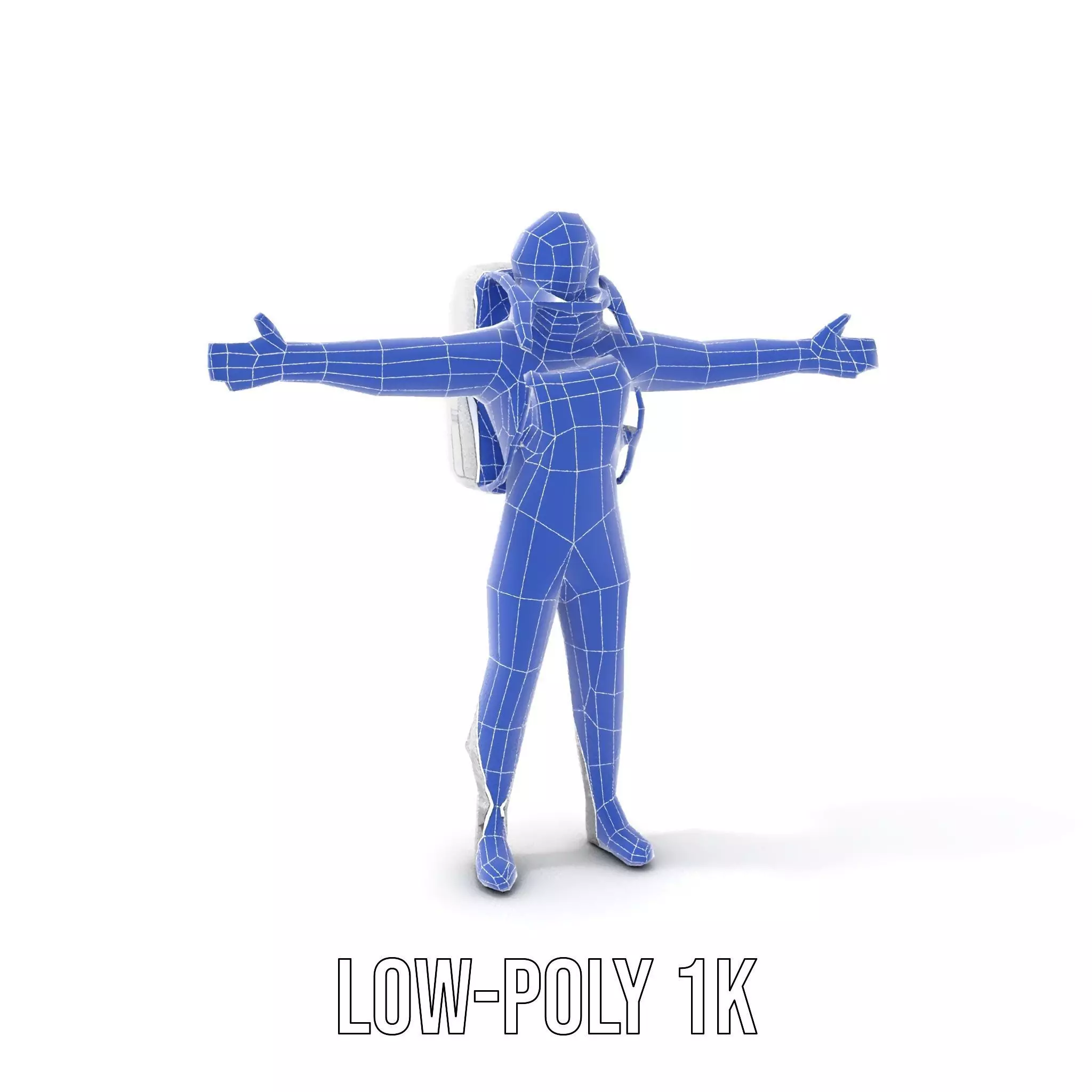 White Space Suit model pack Low-poly 3D model_25