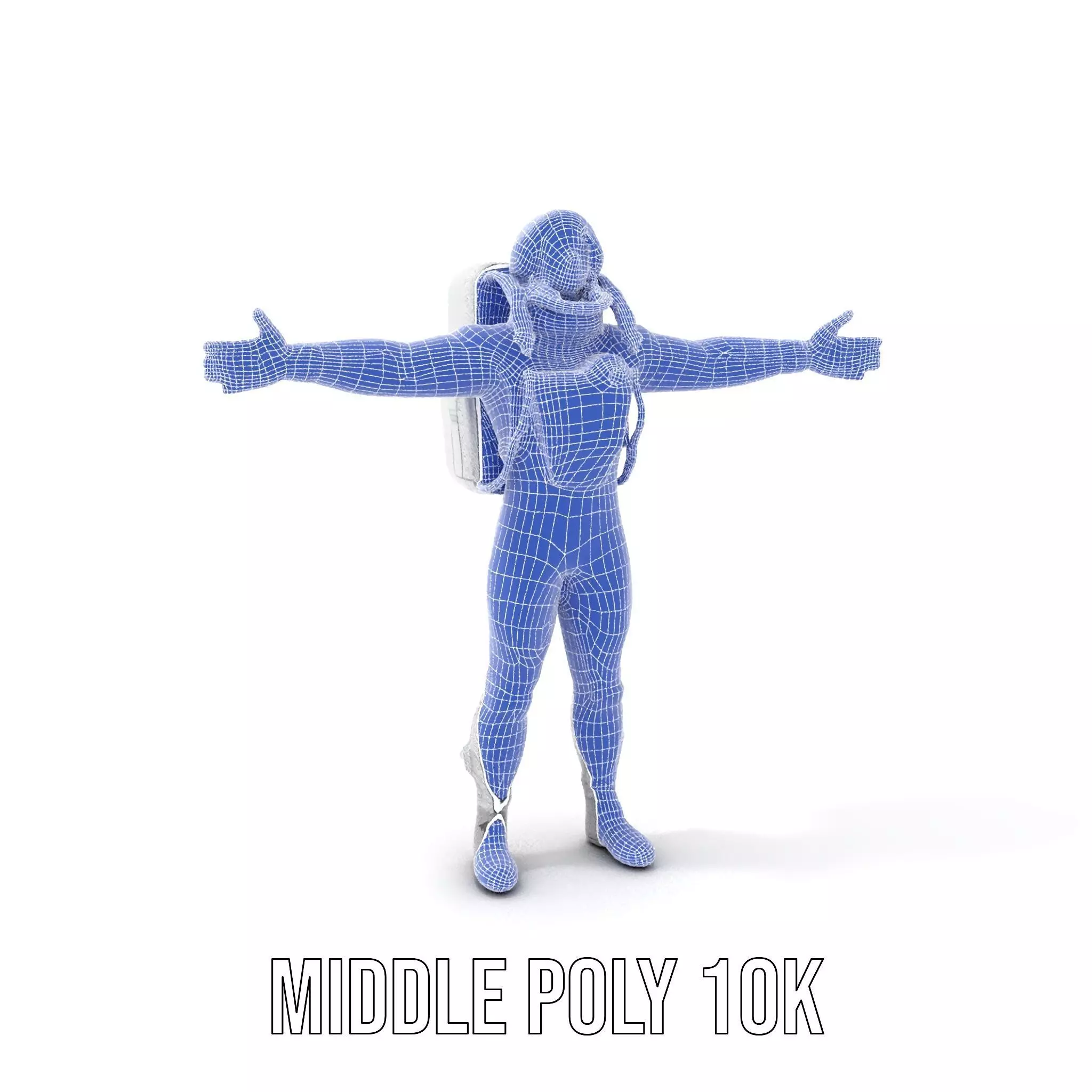 White Space Suit model pack Low-poly 3D model_13