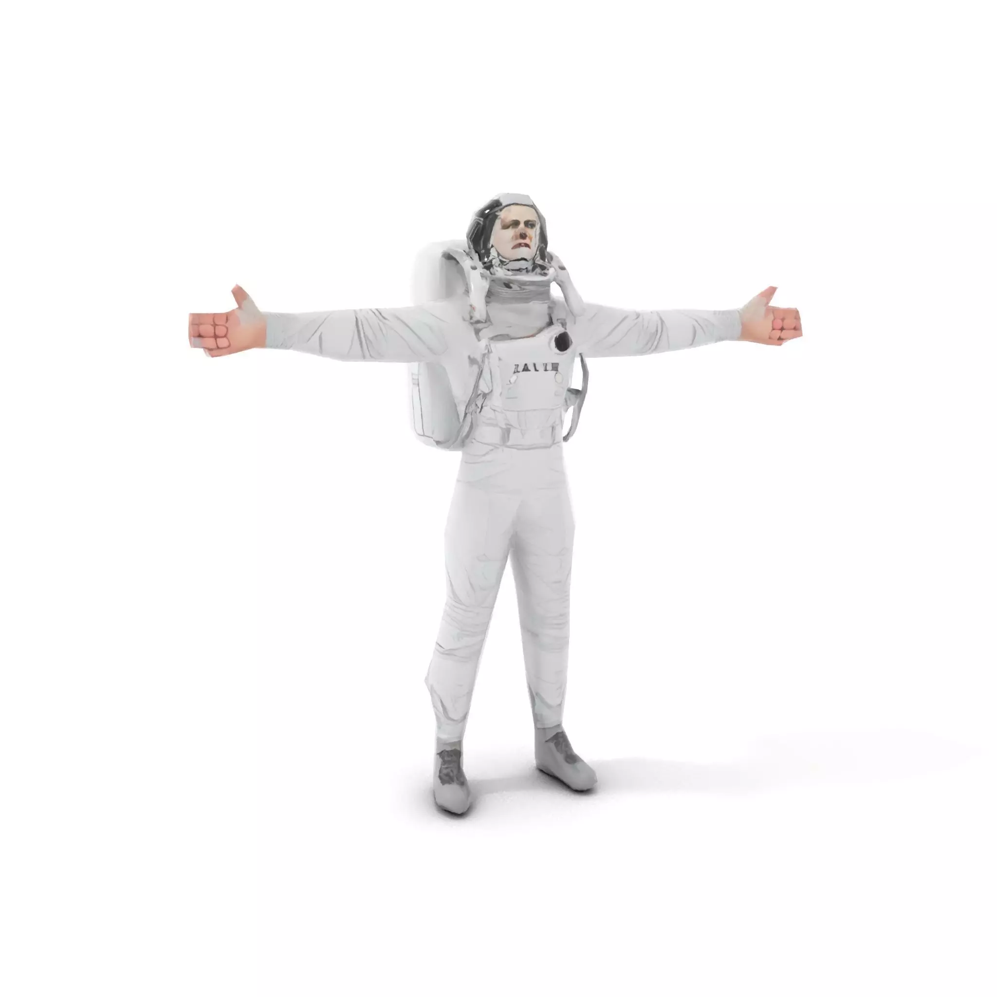 White Space Suit model pack Low-poly 3D model_12