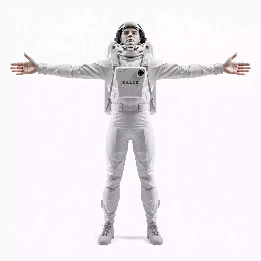 White Space Suit model pack Low-poly 3D model_2