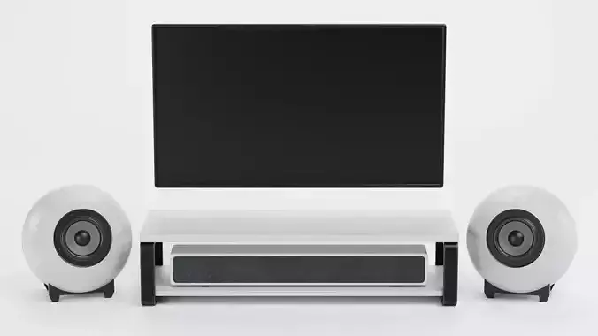 TV Unit with Flat Screen and Sound System V6 - Home Cinema