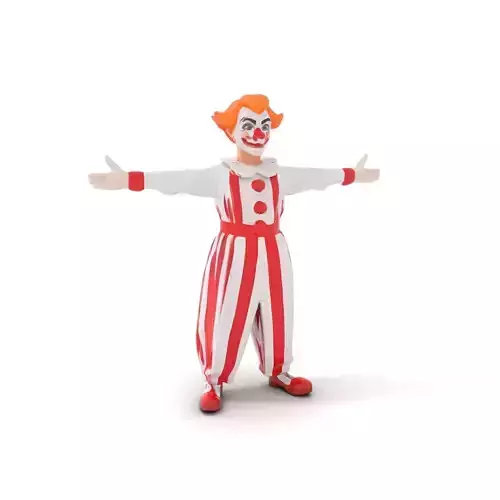 Cheerful Clown Costume model pack