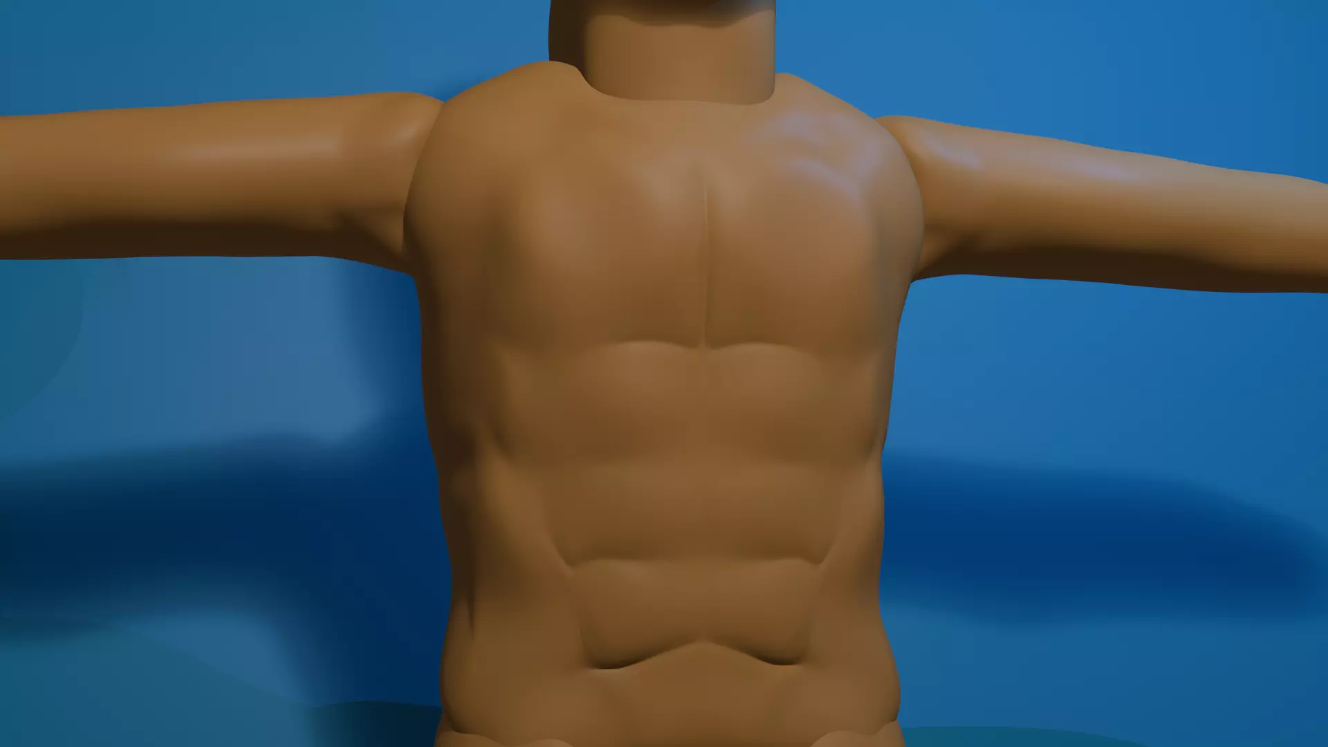 Advanced Man Model Eye Tracking No Rig Disconected Limbs Low-poly 3D model_3