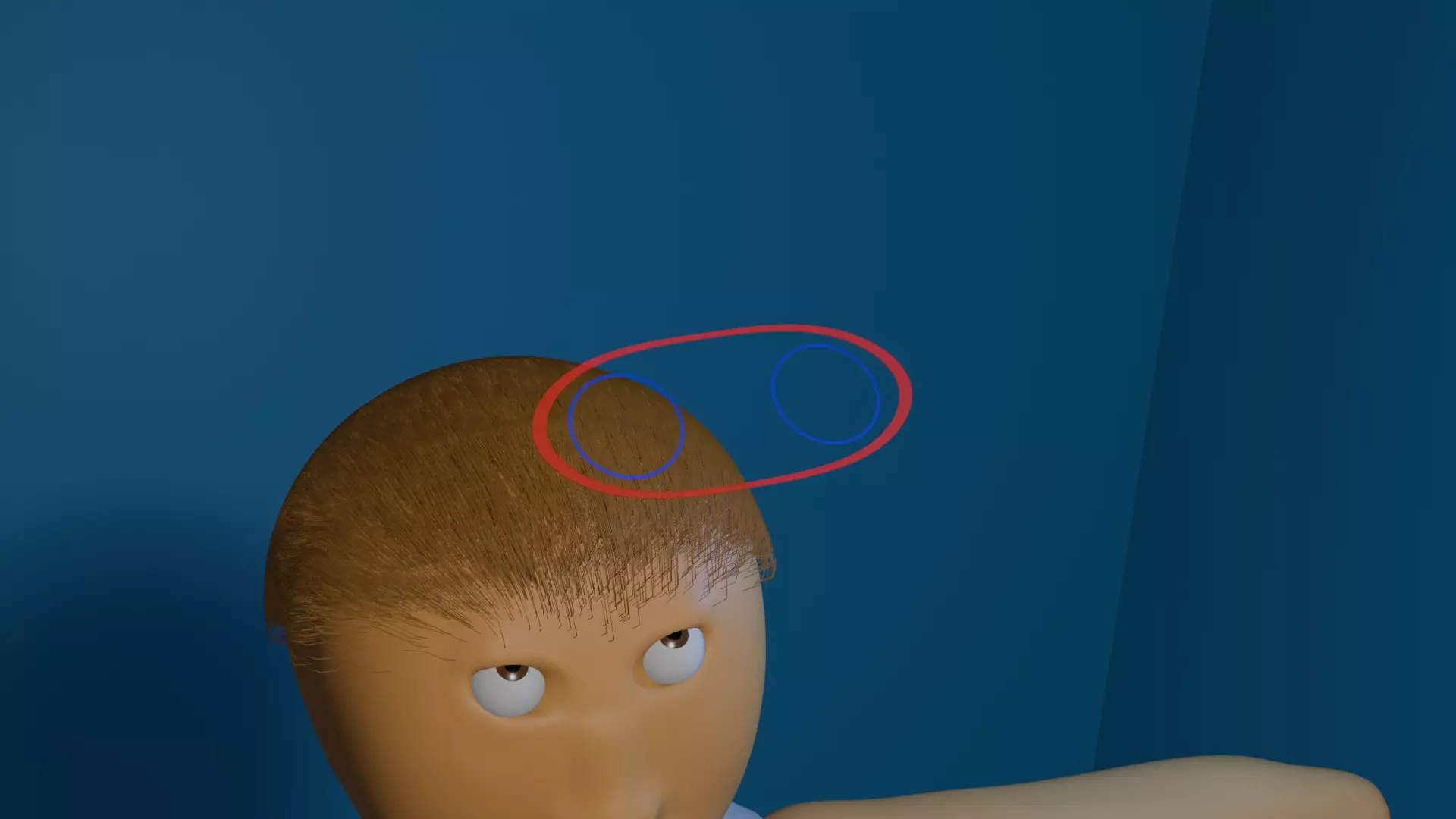 Advanced Man Model Eye Tracking No Rig Disconected Limbs Low-poly 3D model_5