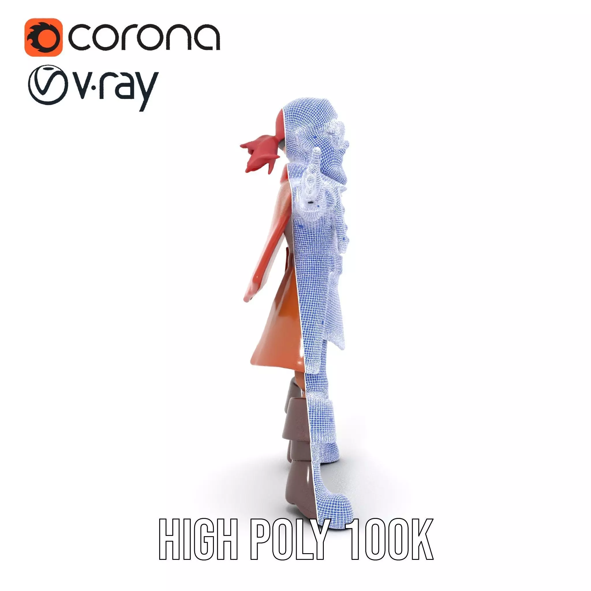 Rugged Pirate Captain model pack Low-poly 3D model_34