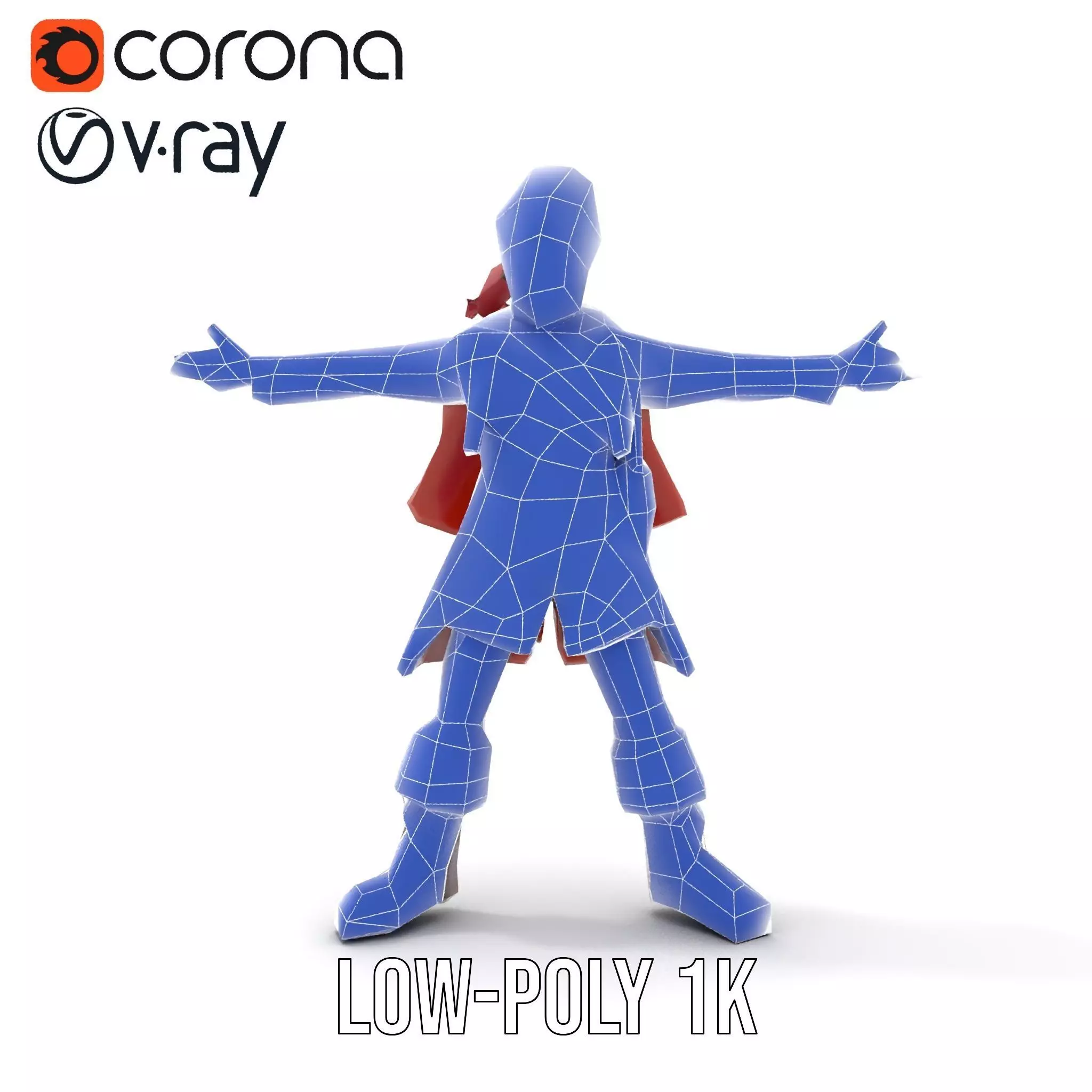 Rugged Pirate Captain model pack Low-poly 3D model_27