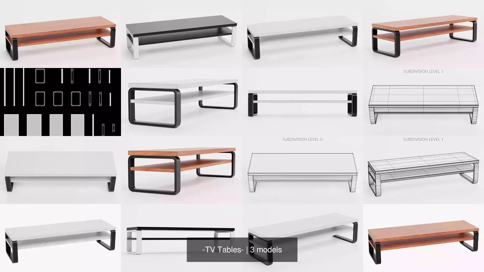 -TV Tables- 3D Model Collection_1