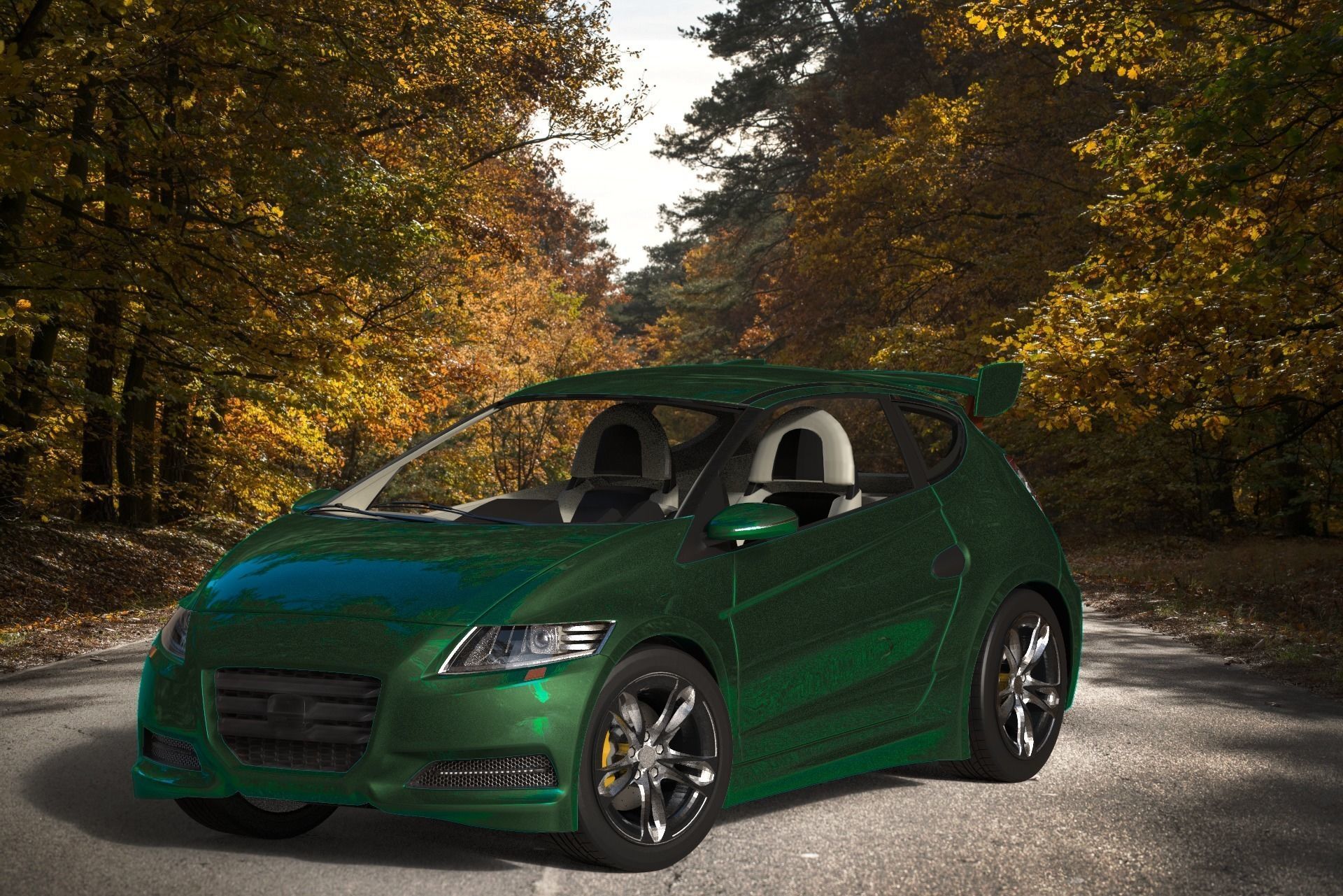 CRI or Cry Concept Car Low-poly 3D model_0