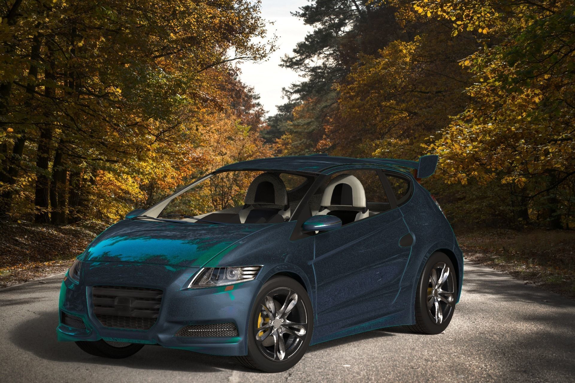 CRI or Cry Concept Car Low-poly 3D model_8