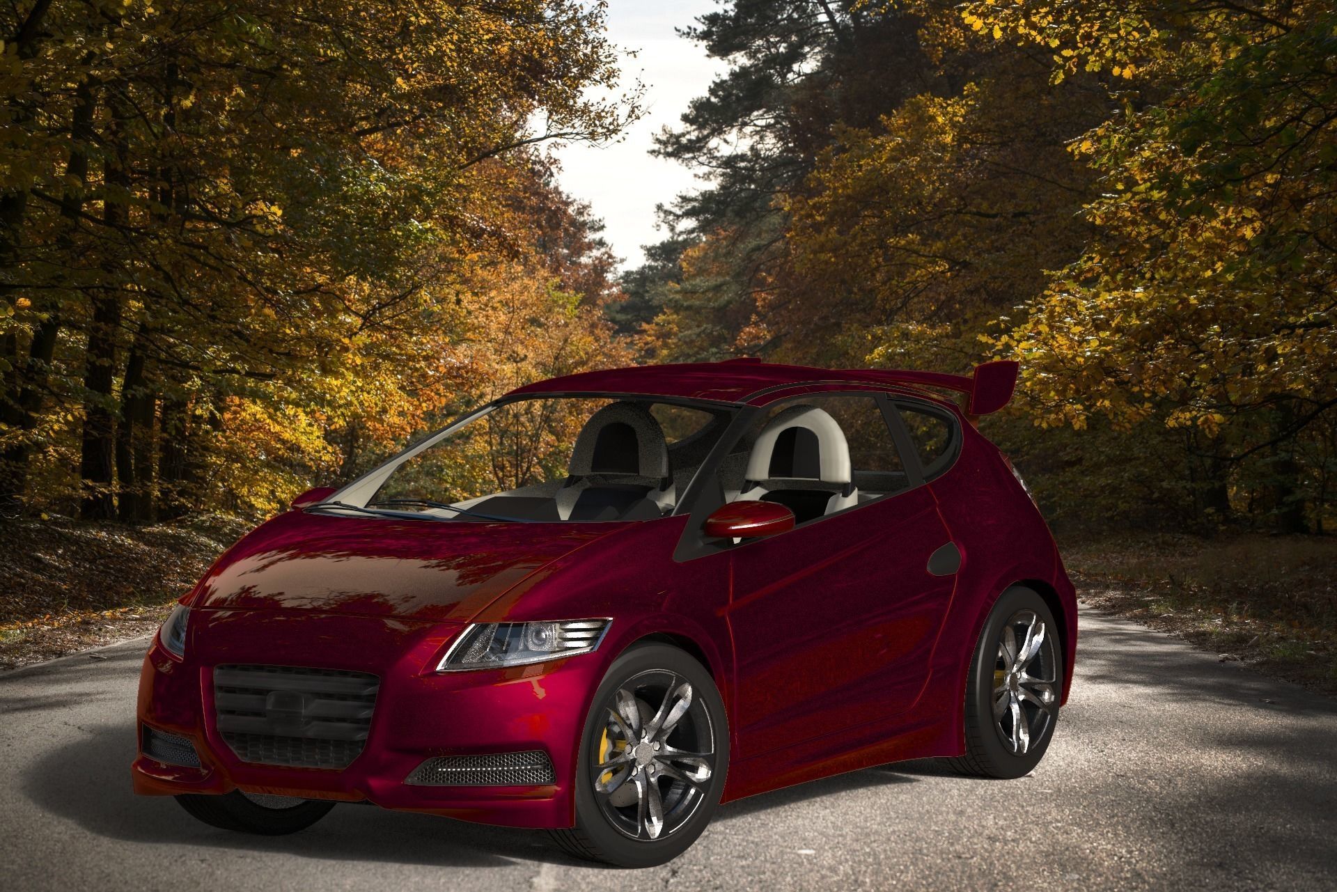 CRI or Cry Concept Car Low-poly 3D model_7