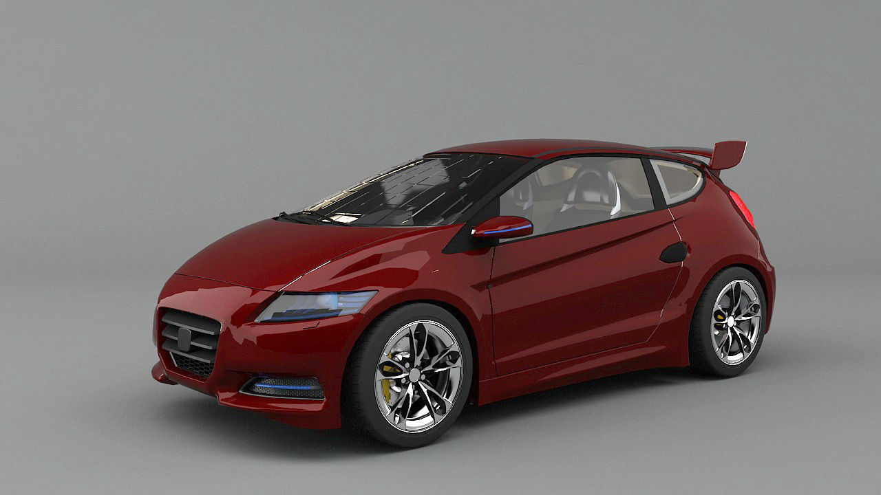 CRI or Cry Concept Car Low-poly 3D model_1