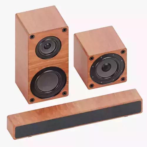 -Wooden Speaker- 3D Model Collection