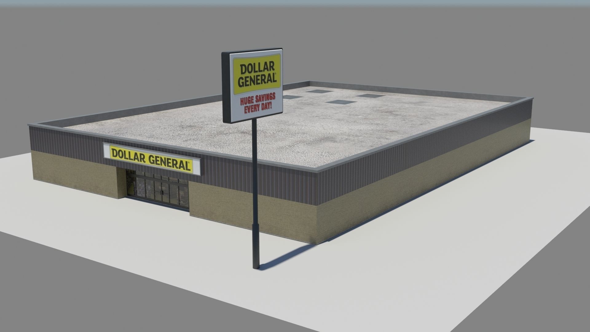 3D model Dollar General VR / AR / low-poly | CGTrader