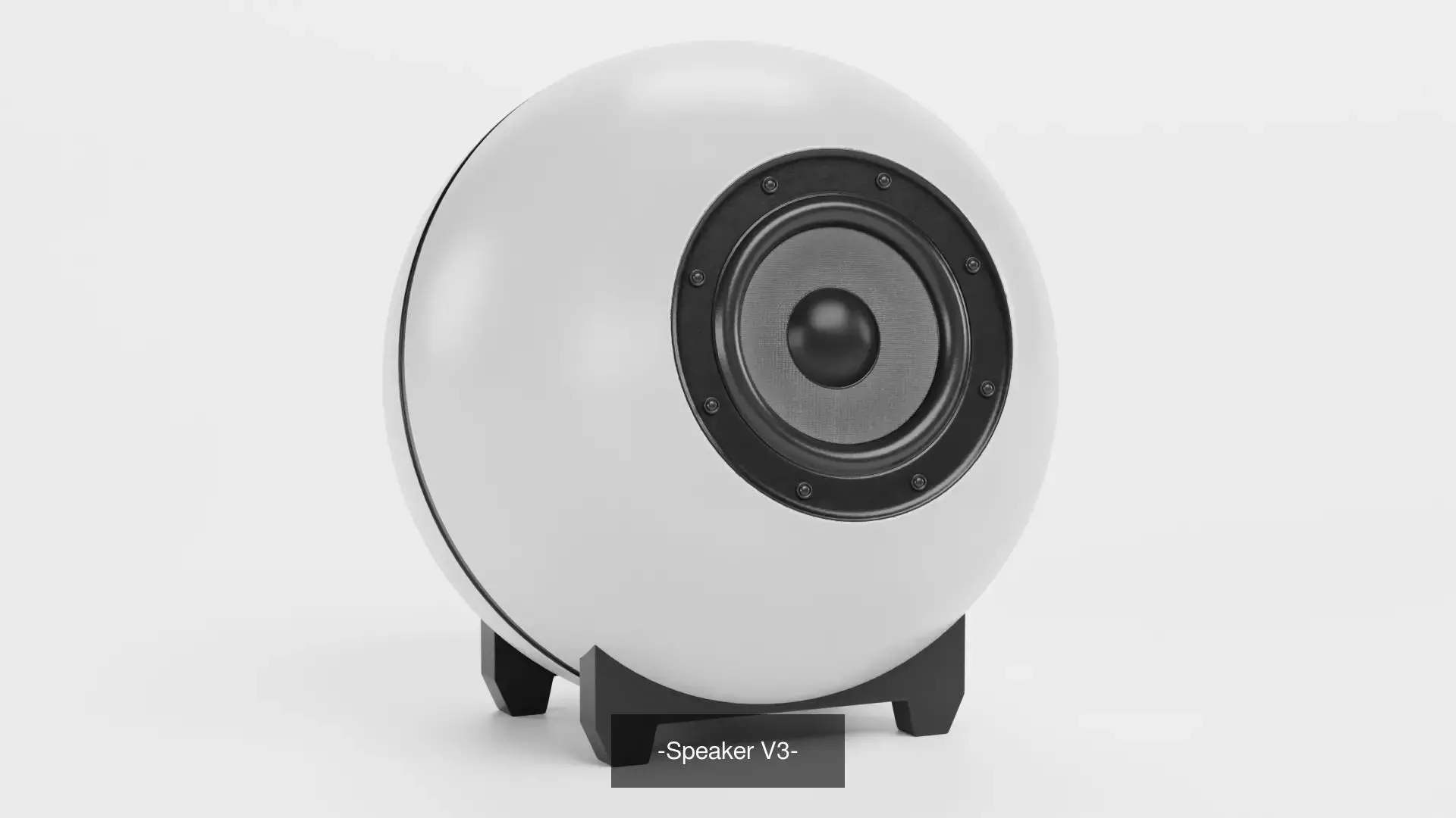 -White Speakers- 3D Model Collection_4