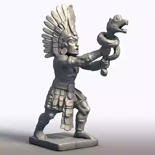 Huitzilopochtli Aztec God Sculpture Deity of War Sun 