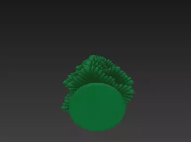 Green Christmas Tree 3D Model Festive Podium Scene 3D print model_11