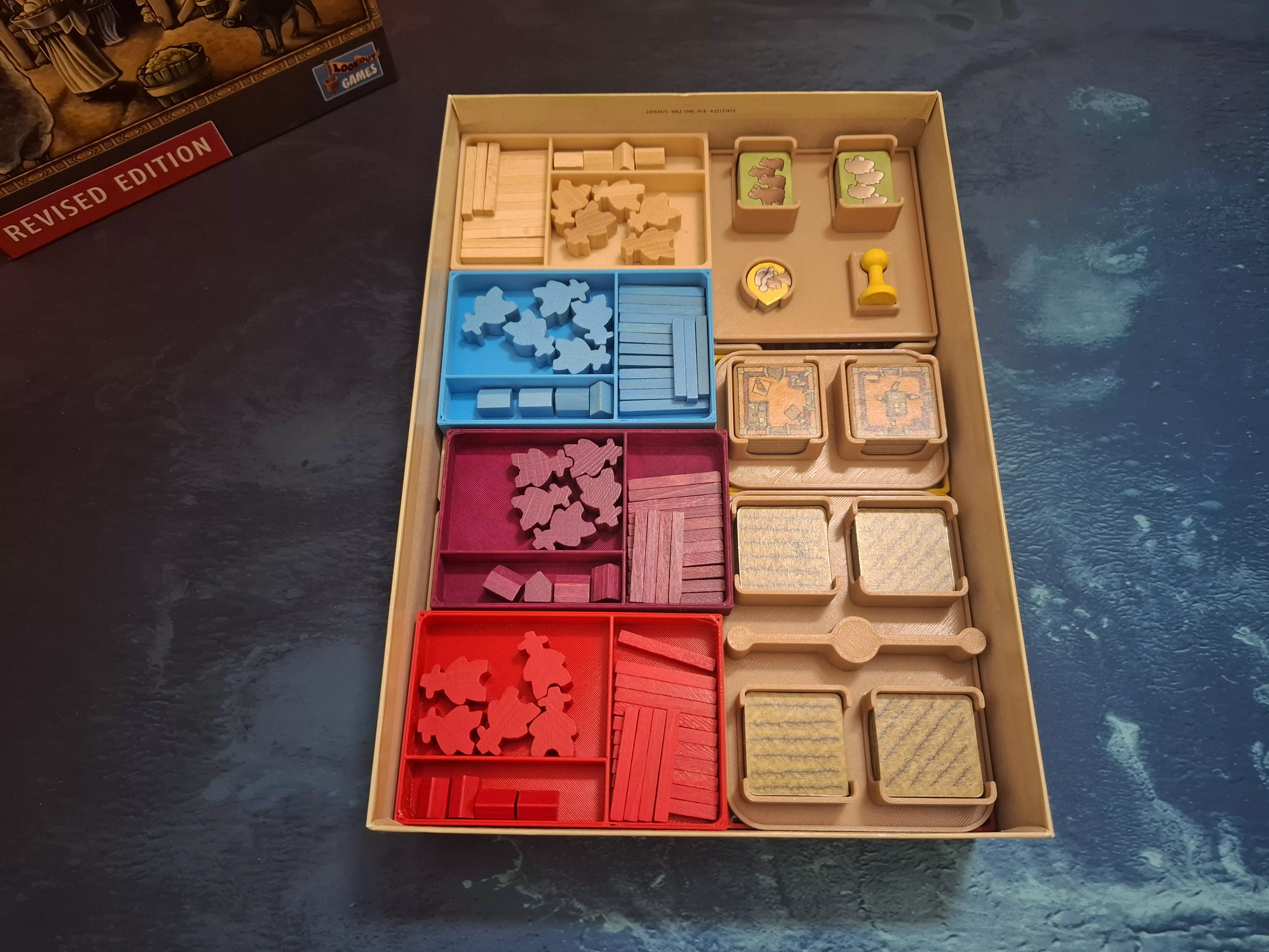 Agricola Revised Edition insert - Compatible with sleeved cards 3D print model_1