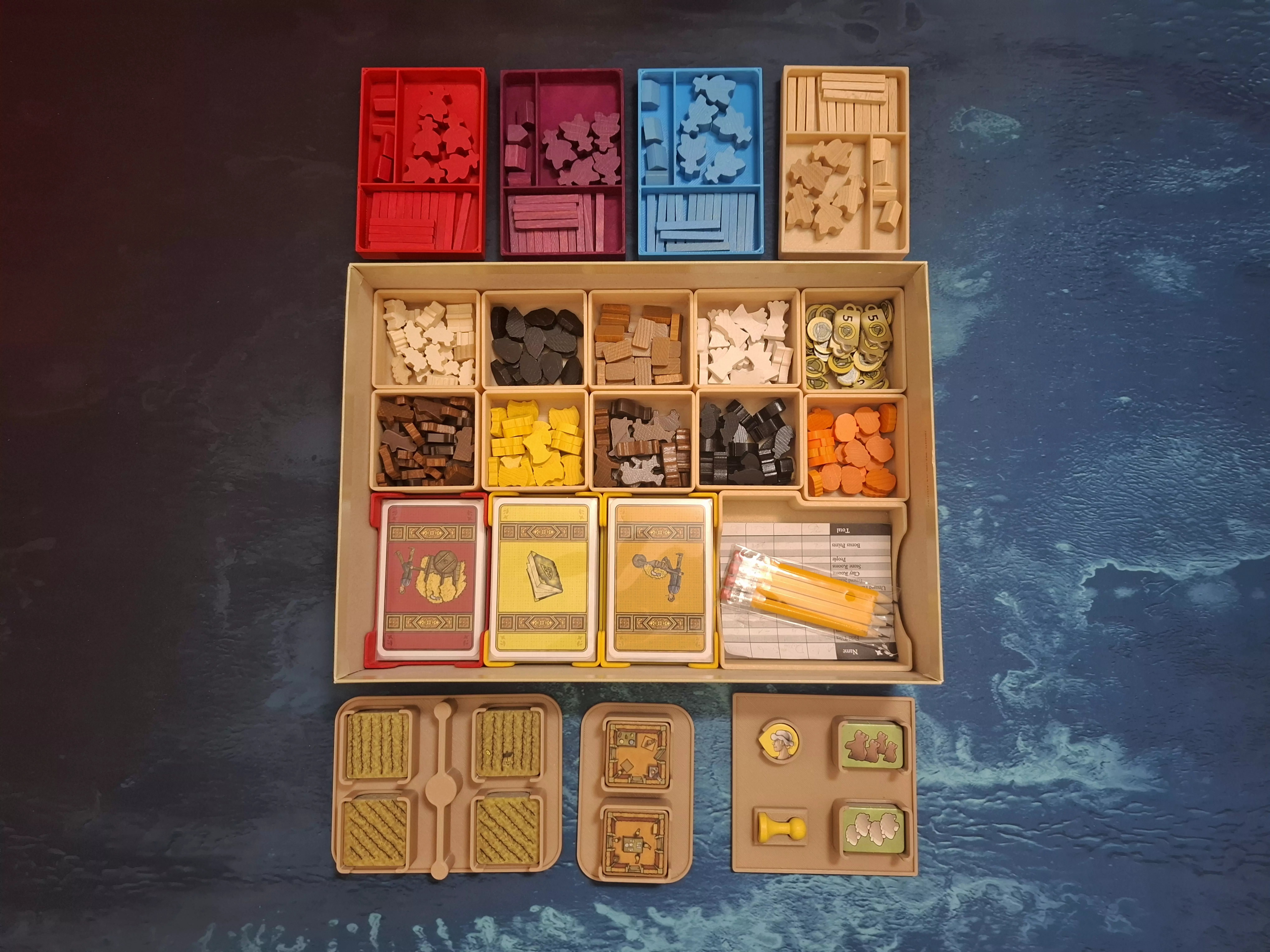 Agricola Revised Edition insert - Compatible with sleeved cards 3D print model_3