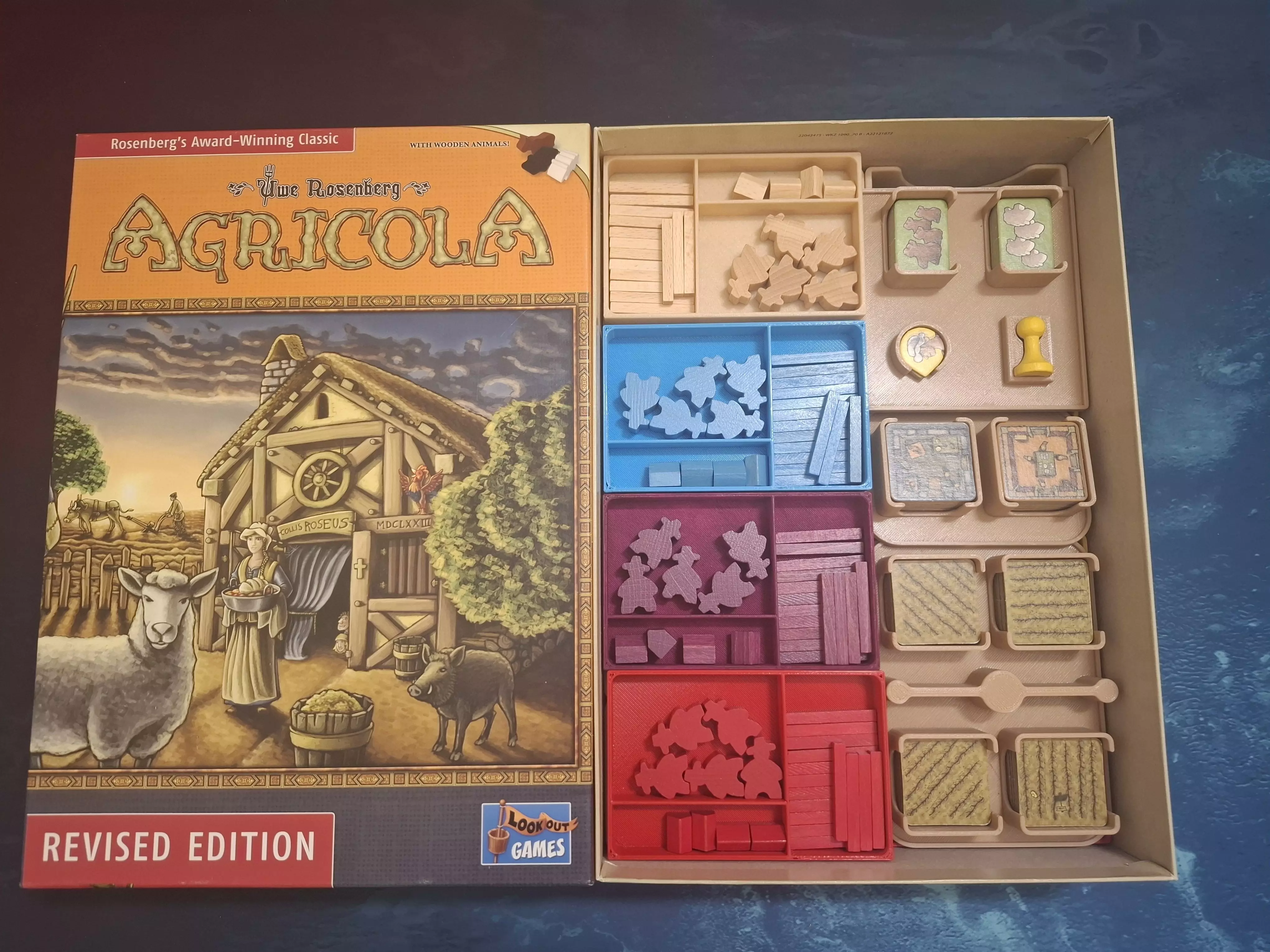 Agricola Revised Edition insert - Compatible with sleeved cards 3D print model_0