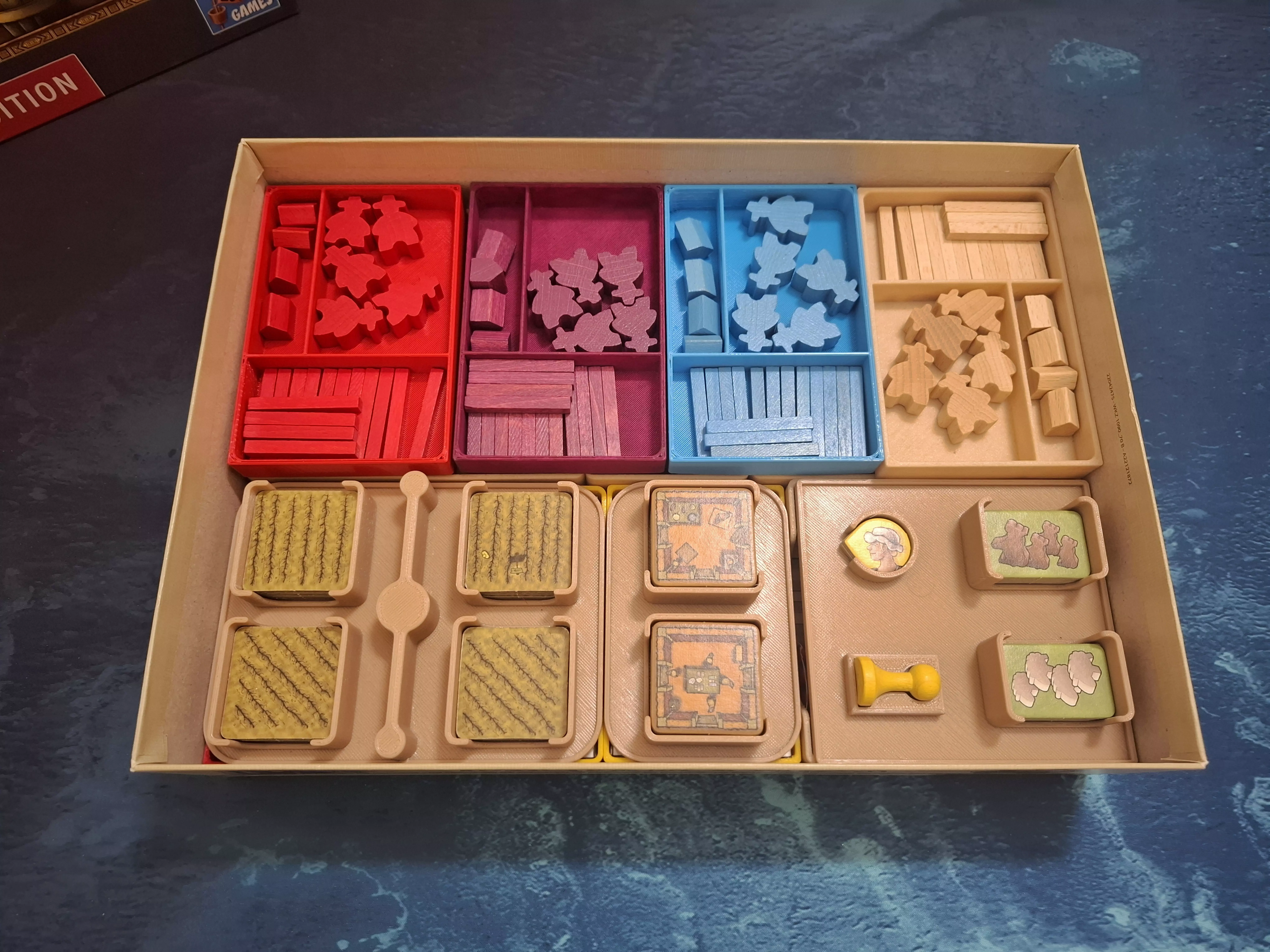 Agricola Revised Edition insert - Compatible with sleeved cards 3D print model_2