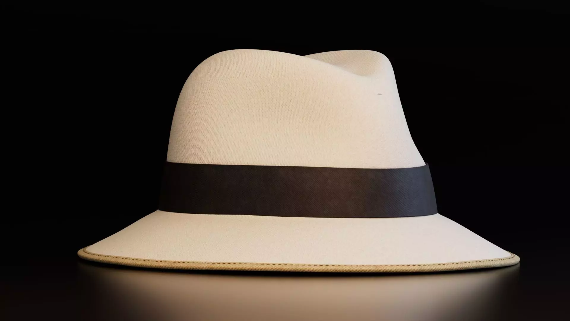 Realistic Fedora Hat Free 3D model_1