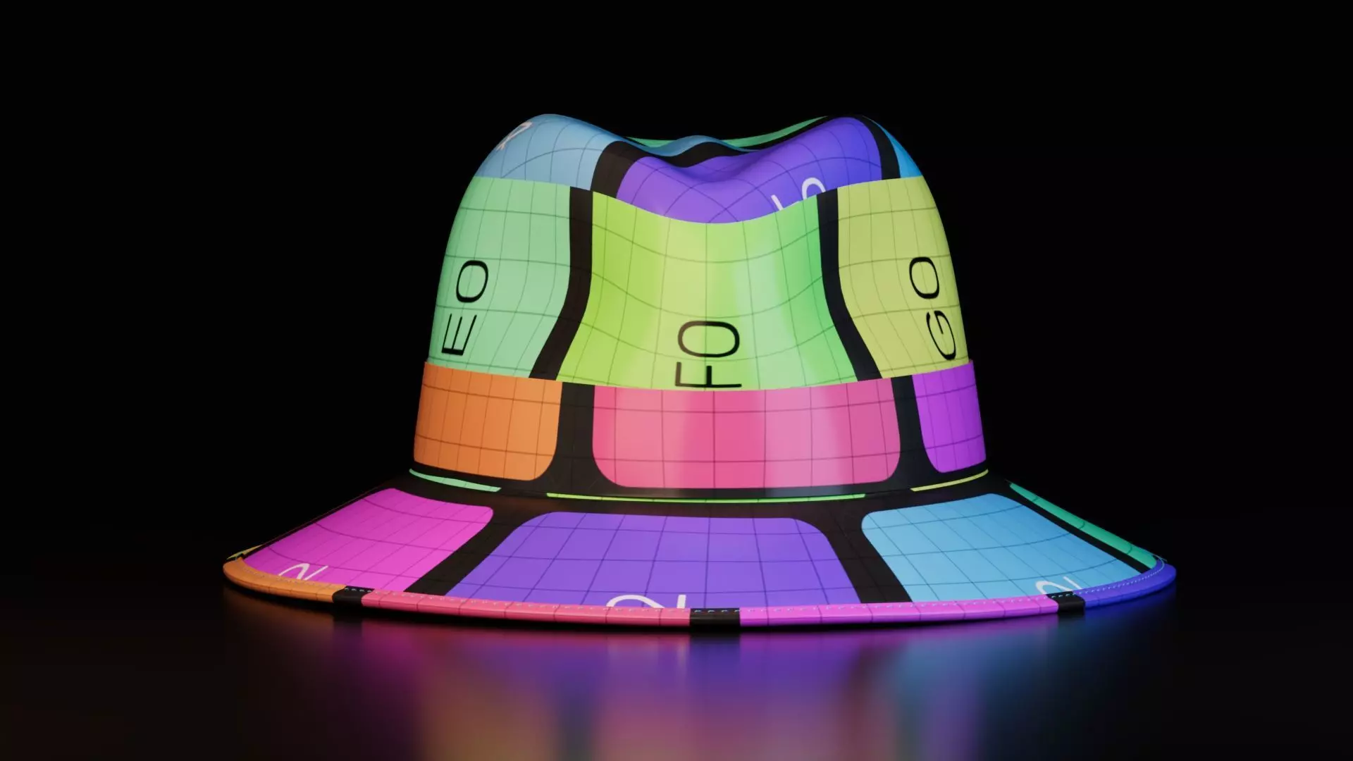 Realistic Fedora Hat Free 3D model_6