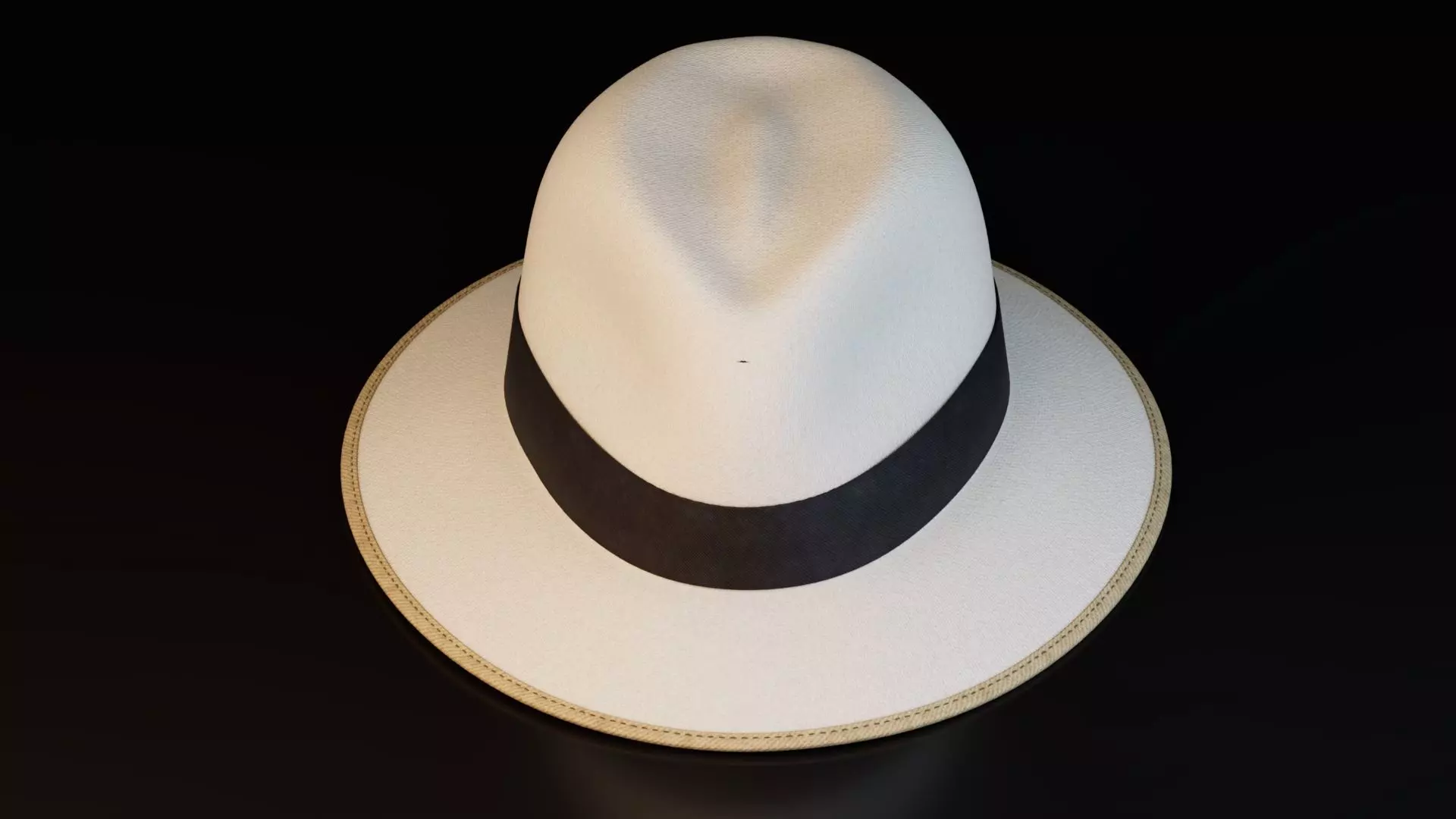 Realistic Fedora Hat Free 3D model_2