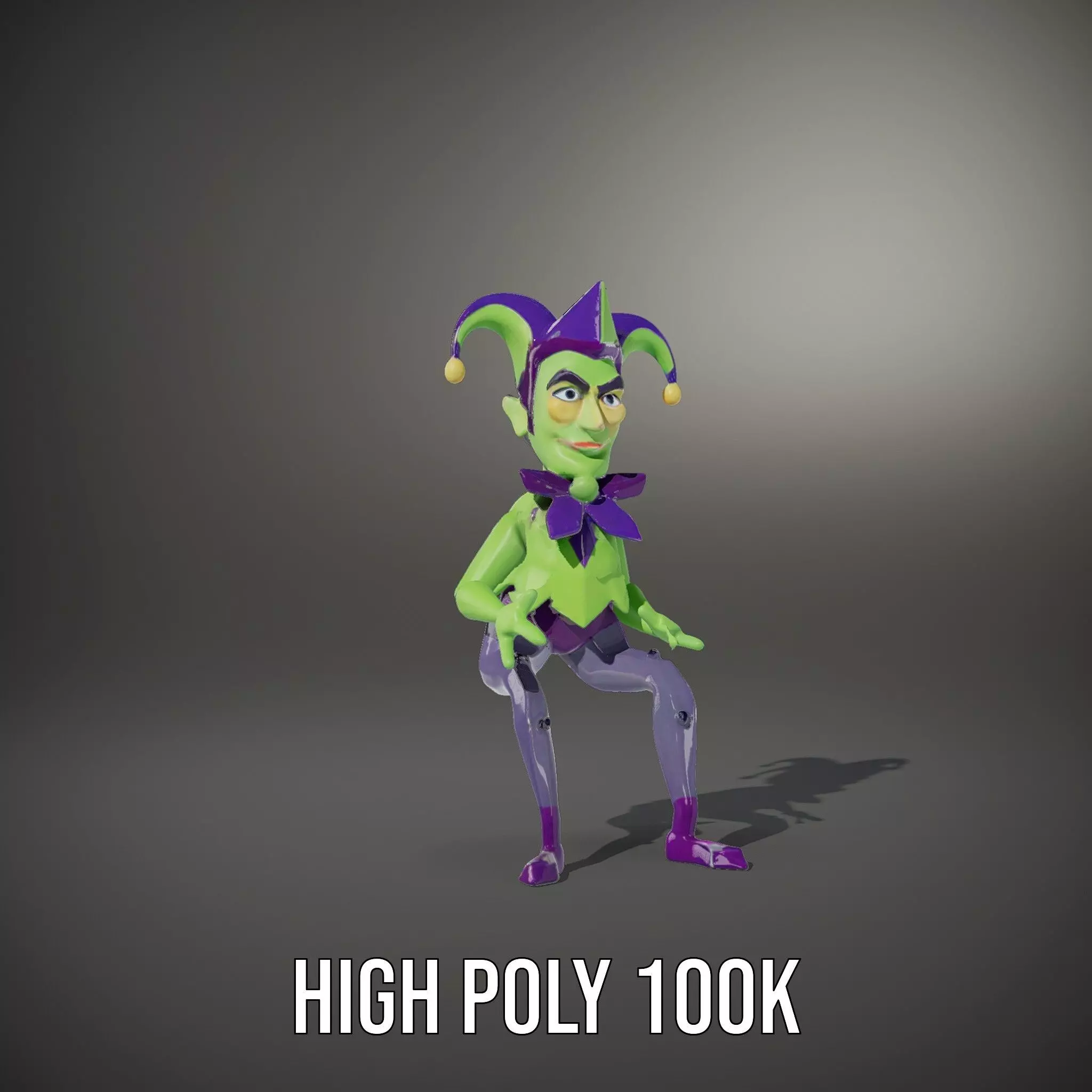 Jester Character model pack Low-poly 3D model_8