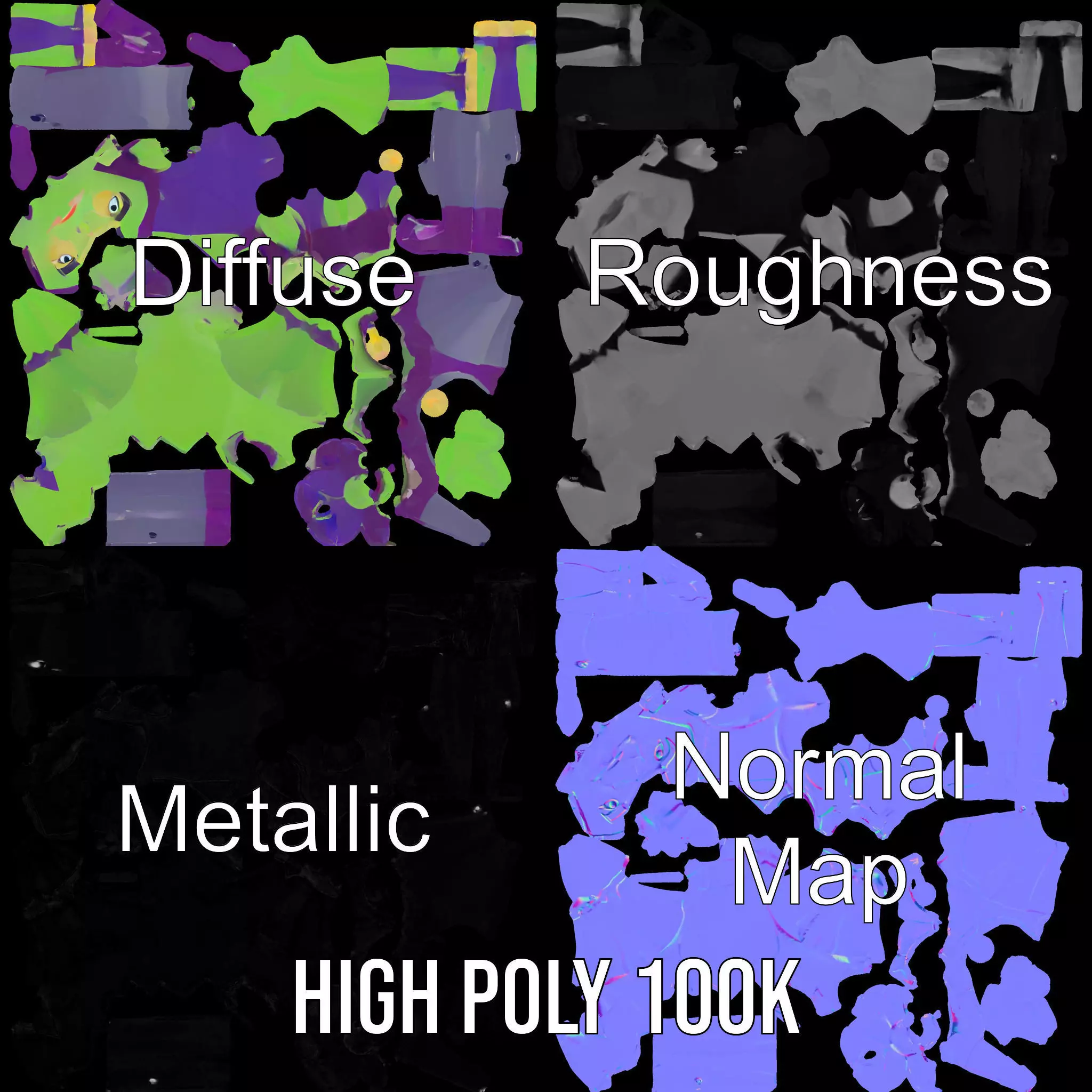 Jester Character model pack Low-poly 3D model_3