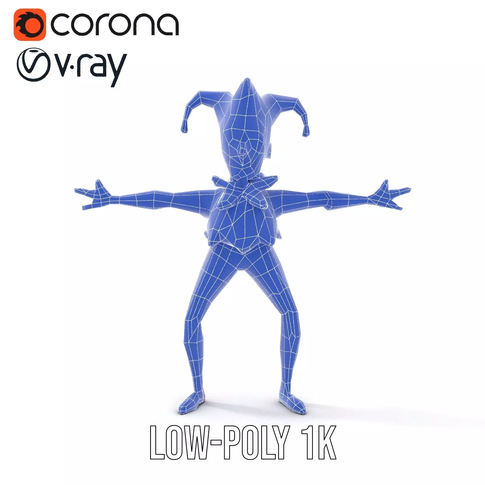 Jester Character model pack Low-poly 3D model_17