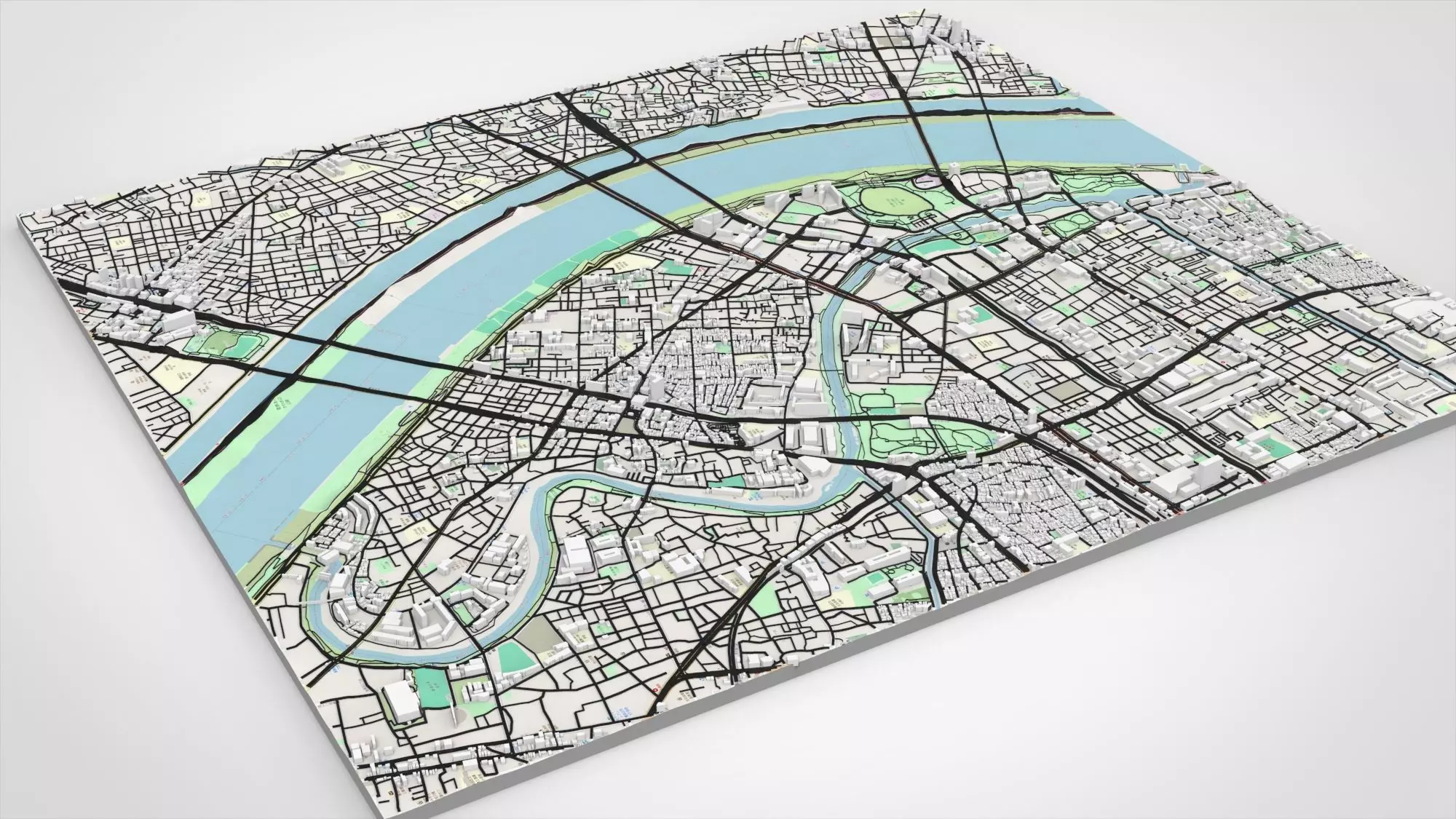 Cityscape Tokyo Japan part of city 3D model_5