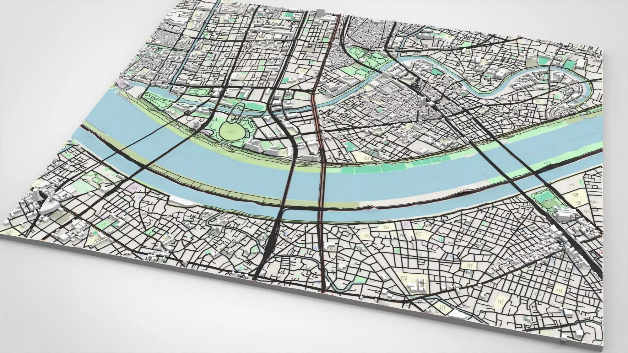 Cityscape Tokyo Japan part of city 3D model_2