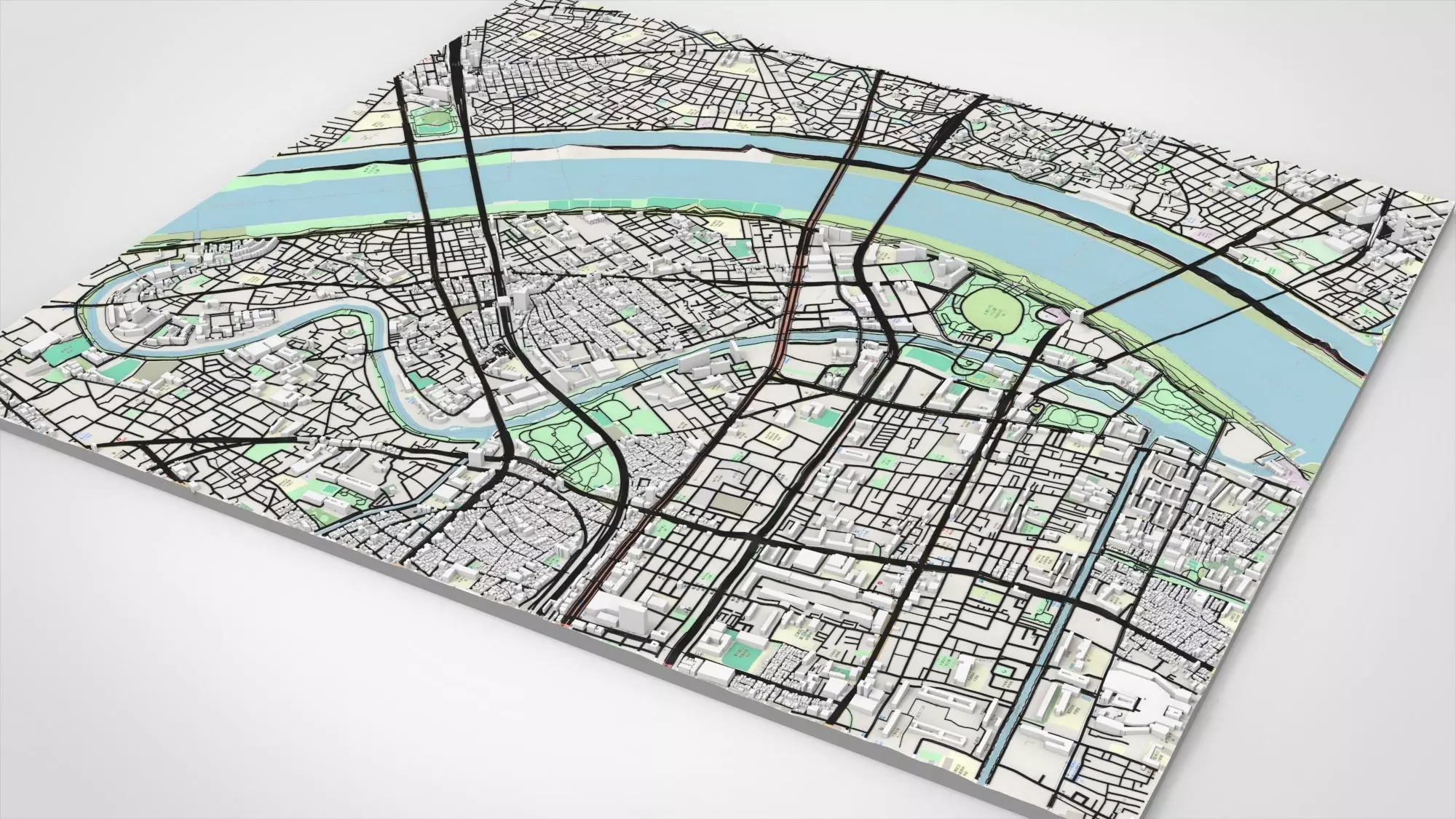 Cityscape Tokyo Japan part of city 3D model_9