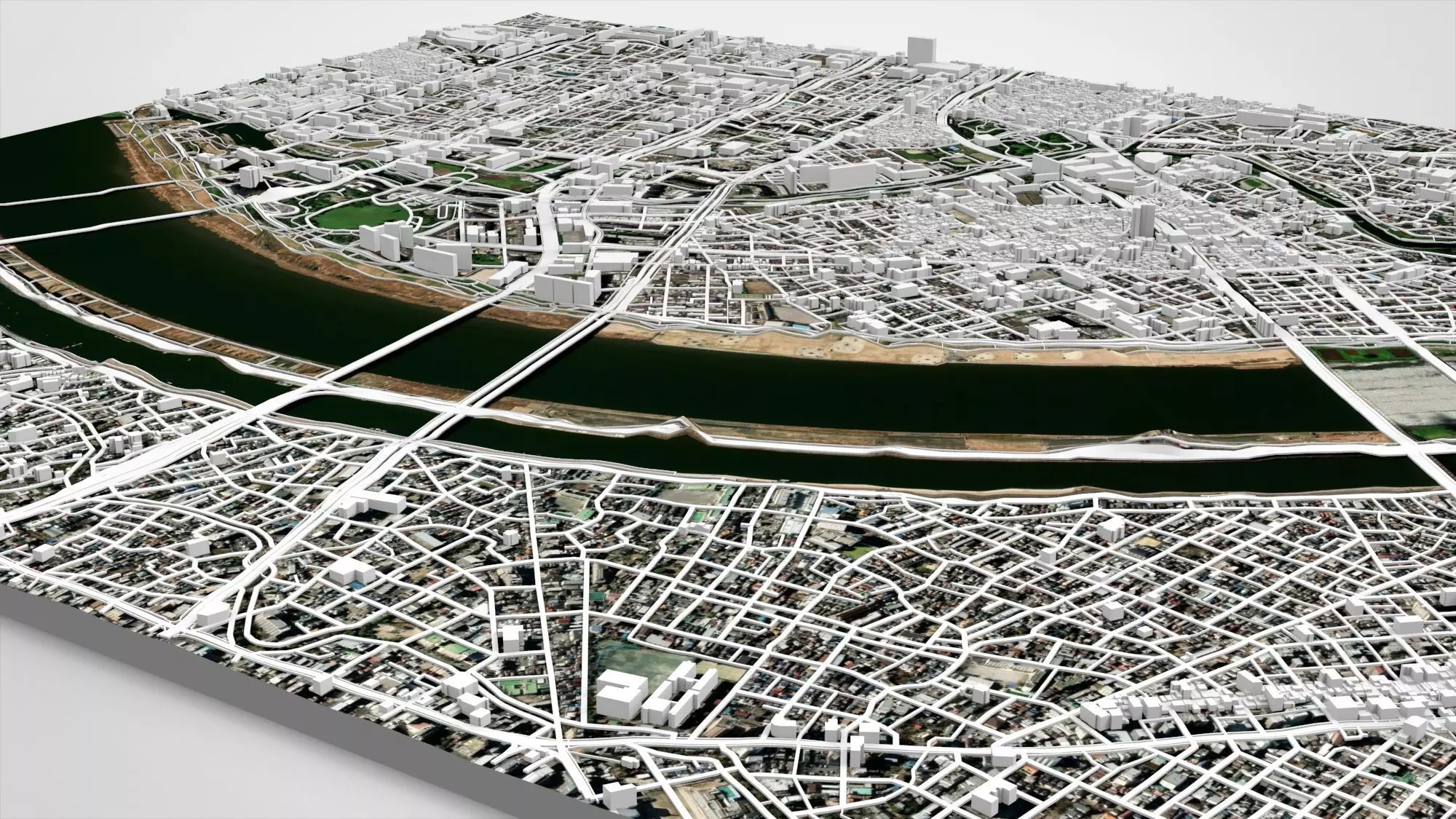 Cityscape Tokyo Japan part of city 3D model_3