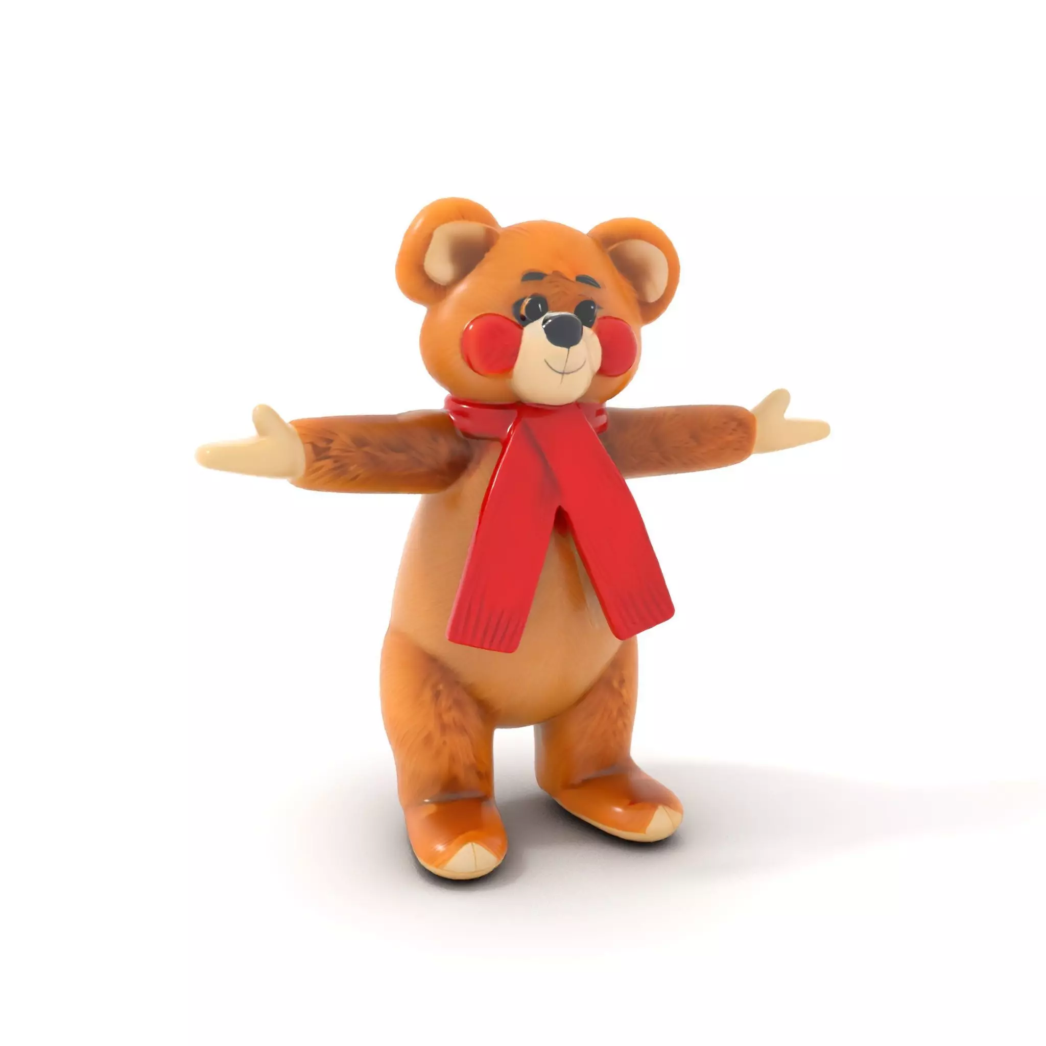 Cheerful Teddy Bear model pack Low-poly 3D model_6