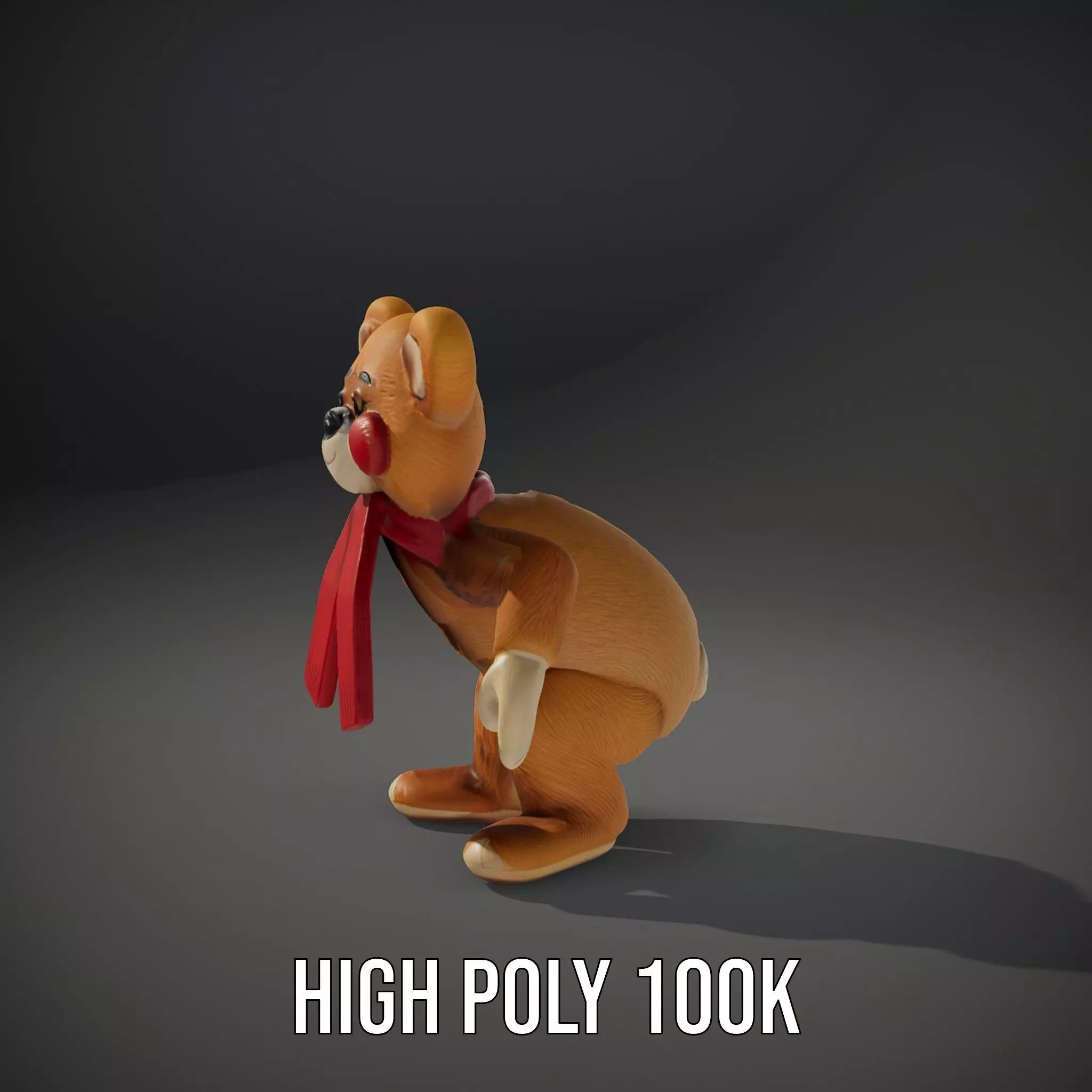 Cheerful Teddy Bear model pack Low-poly 3D model_8