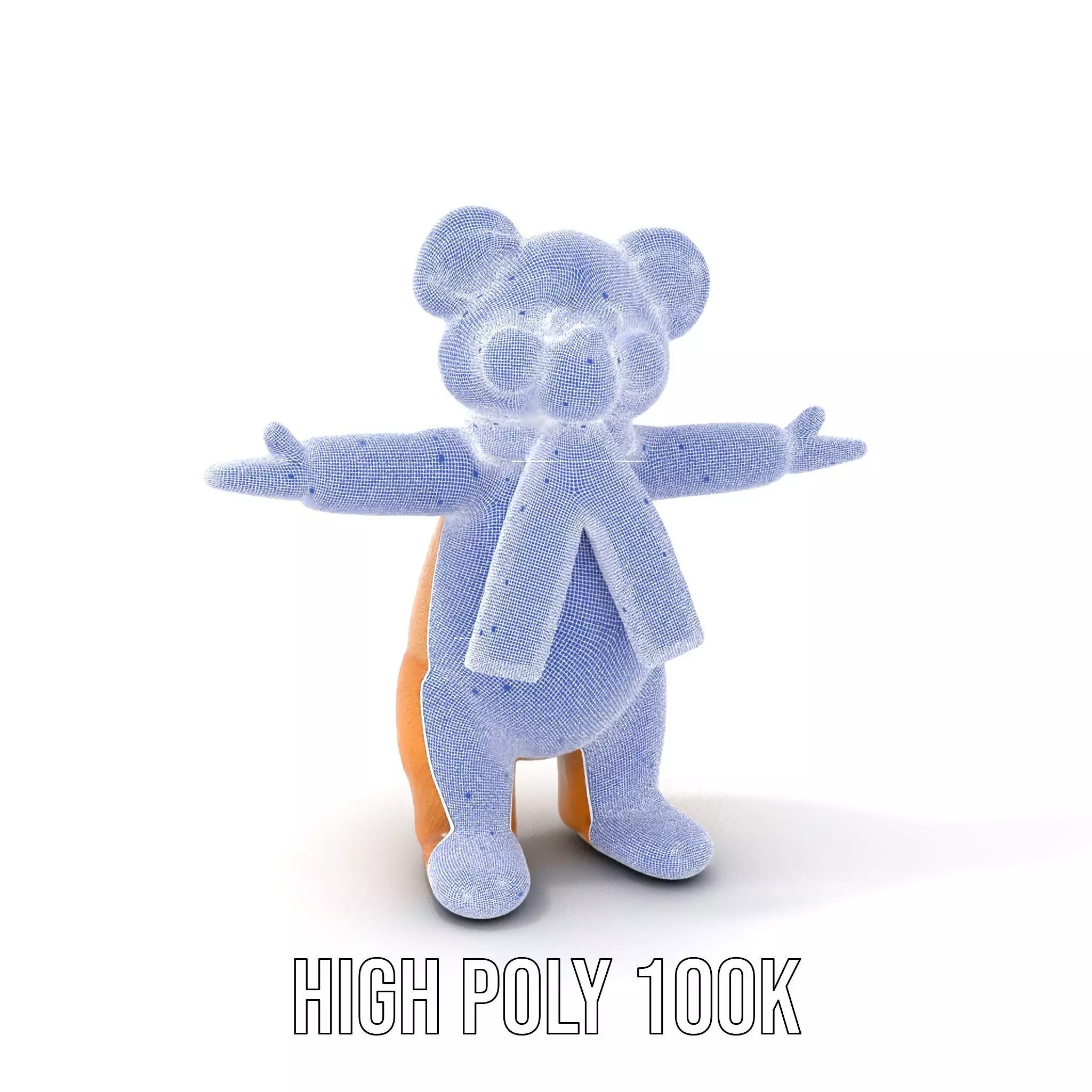 Cheerful Teddy Bear model pack Low-poly 3D model_4