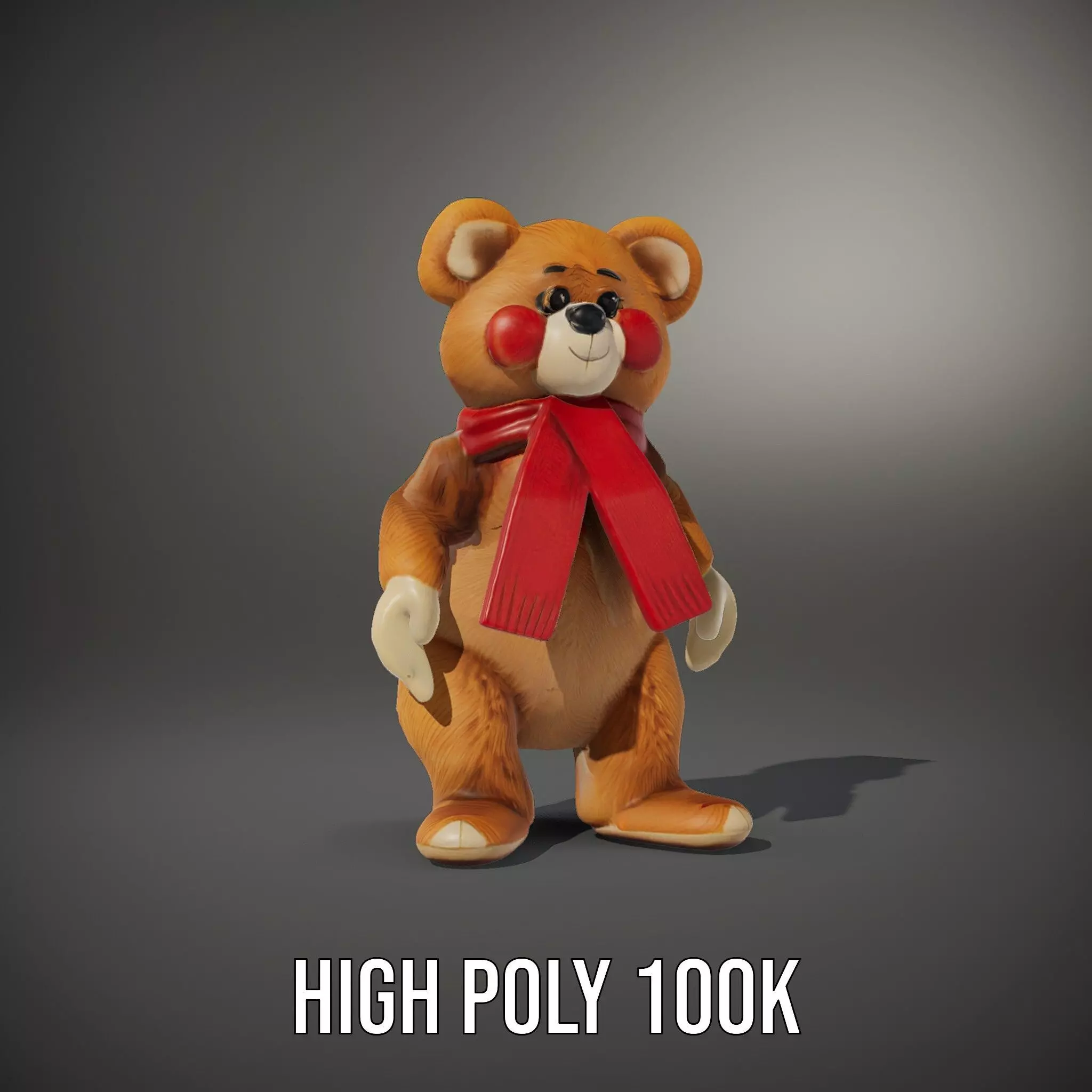 Cheerful Teddy Bear model pack Low-poly 3D model_10