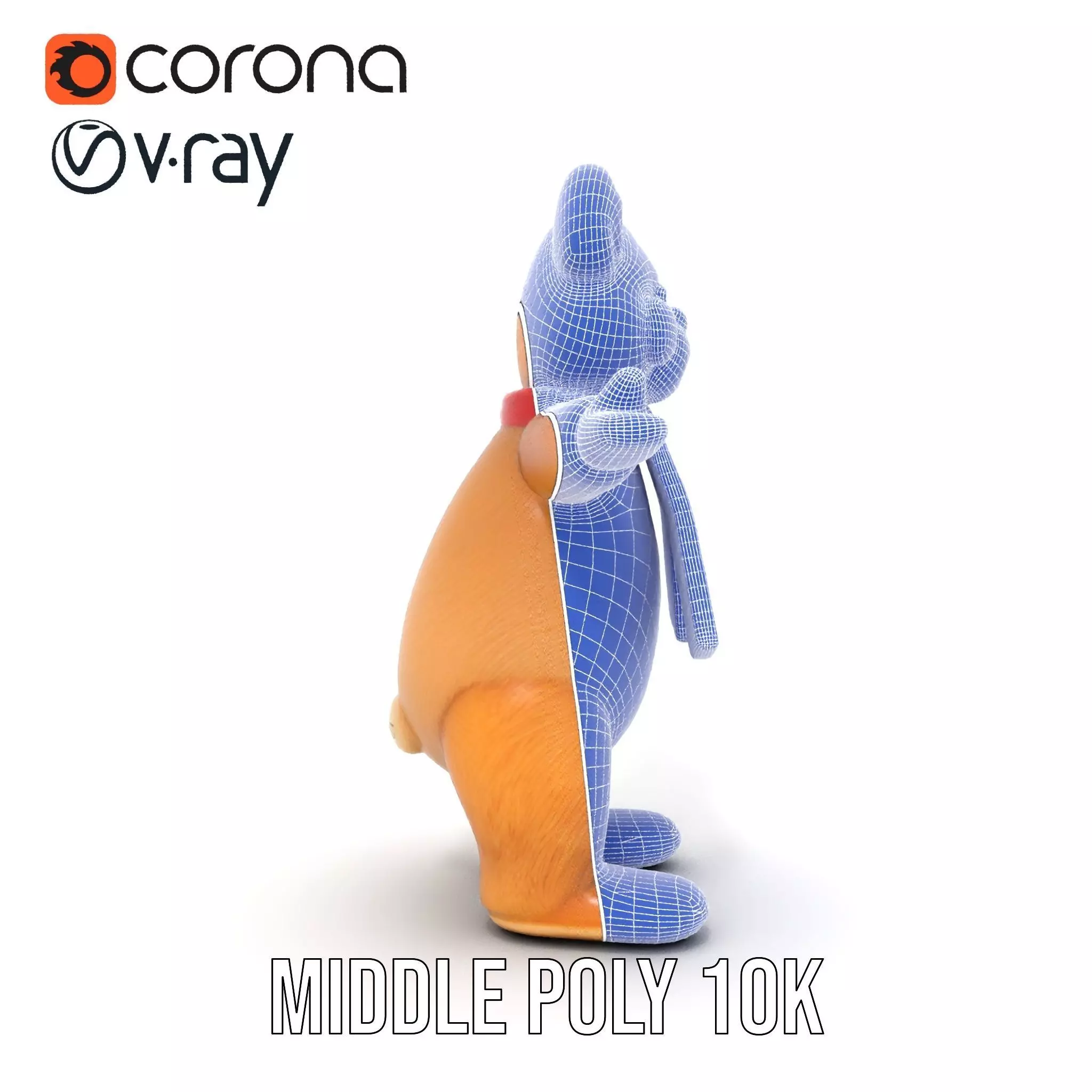 Cheerful Teddy Bear model pack Low-poly 3D model_30