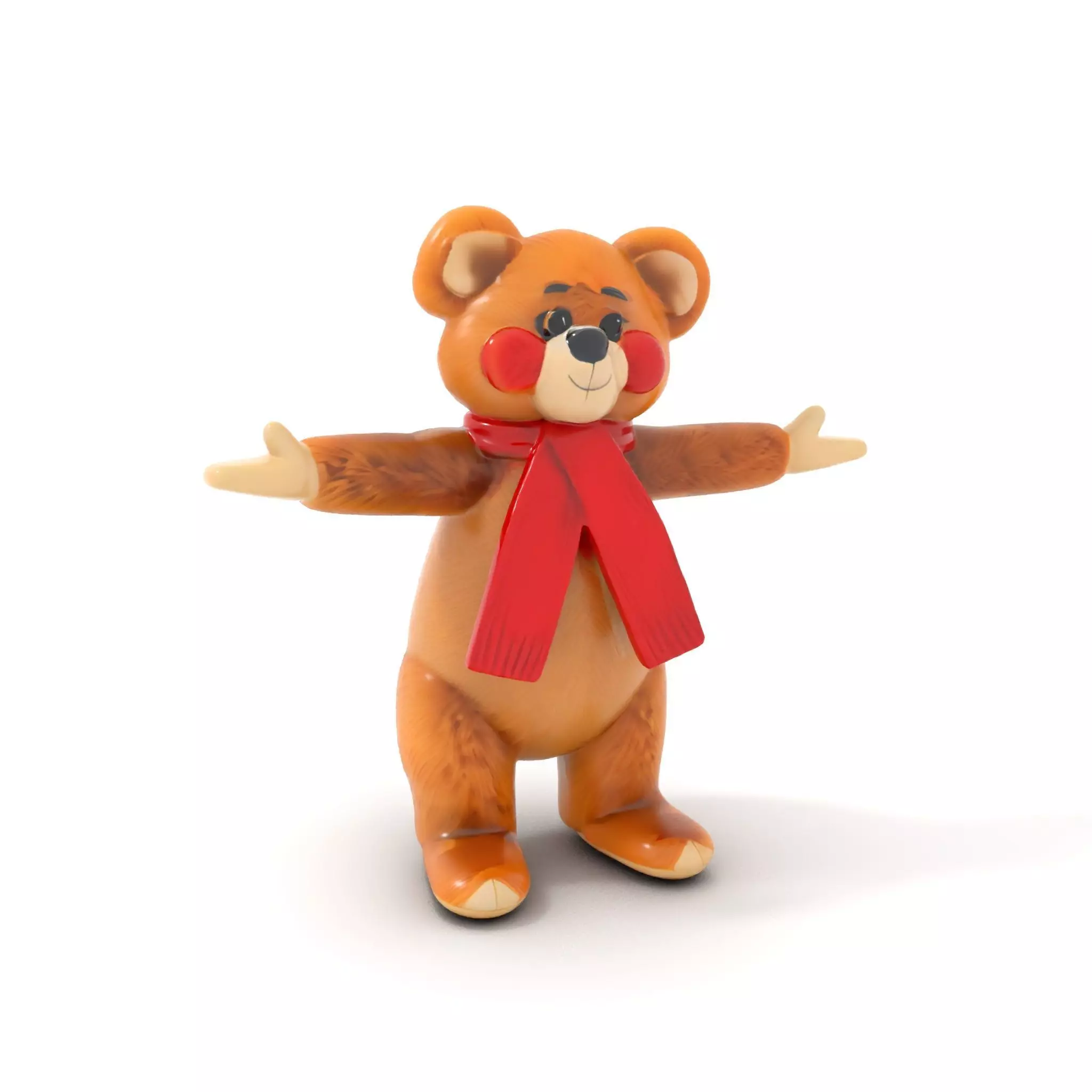 Cheerful Teddy Bear model pack Low-poly 3D model_0