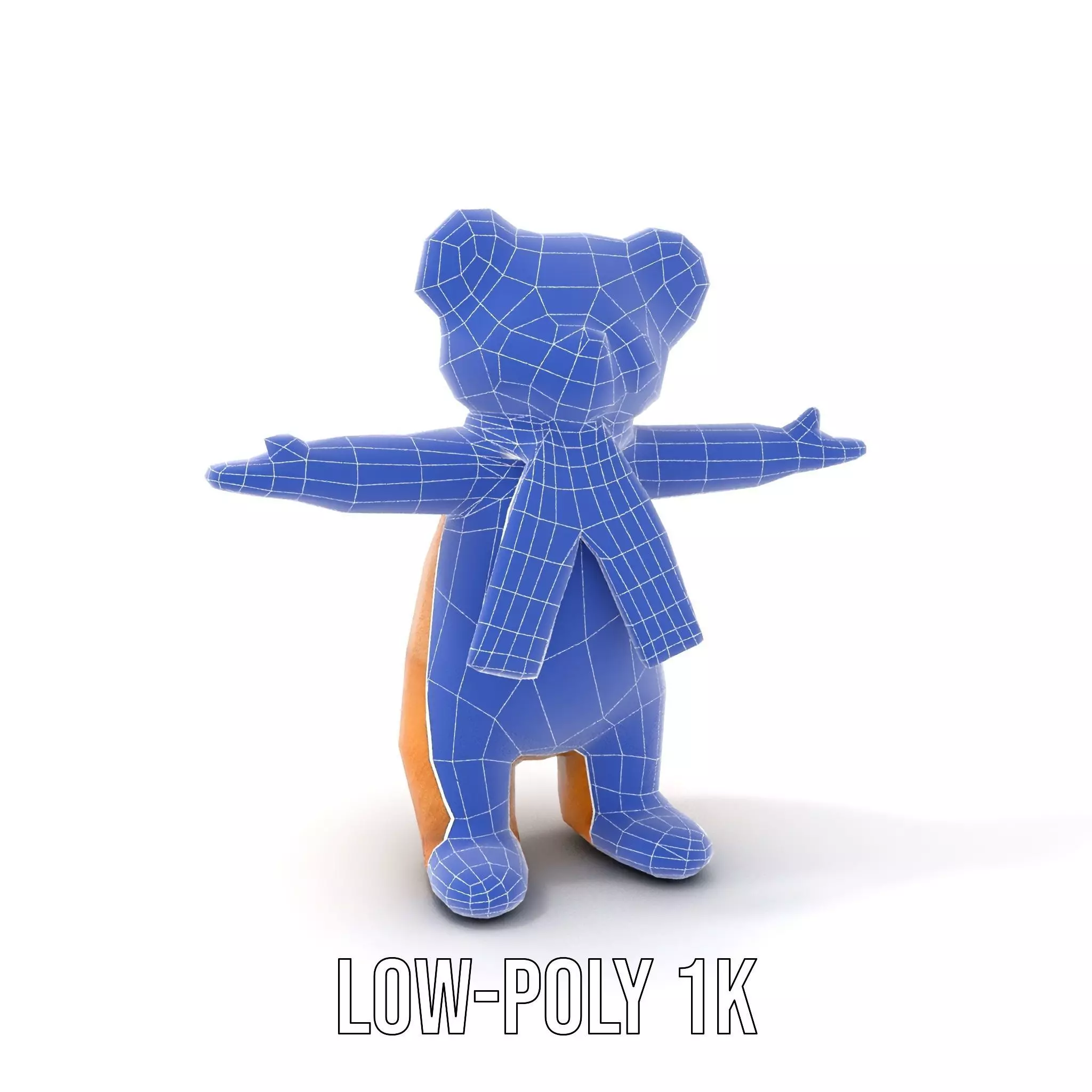 Cheerful Teddy Bear model pack Low-poly 3D model_17