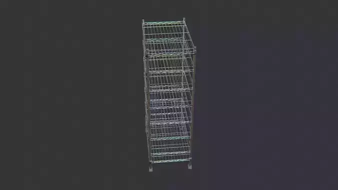 Metal Rolling Clothes Rack with Shelves