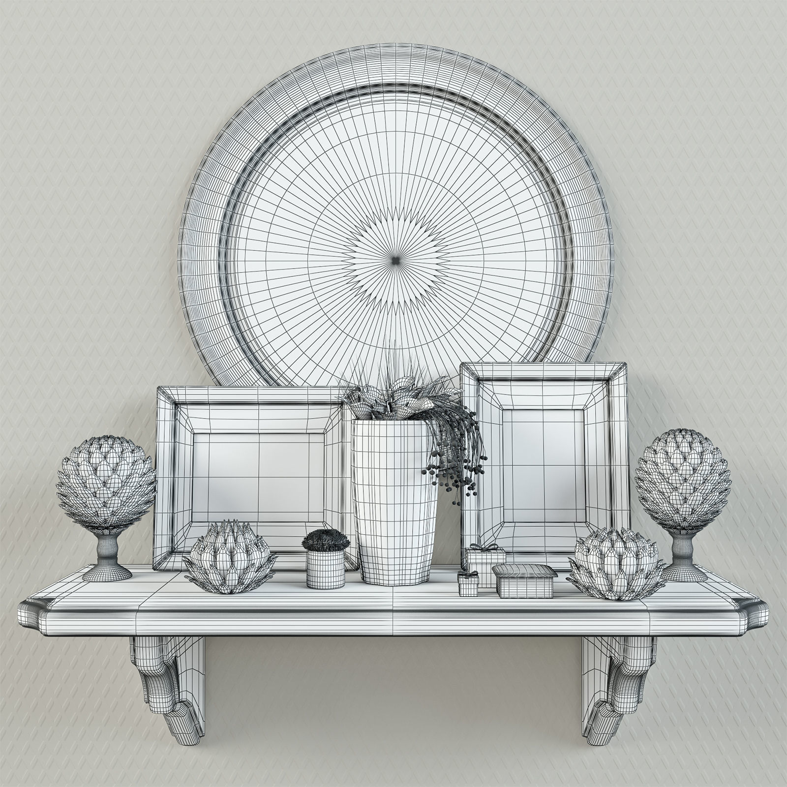 decor for a console 3D model_6