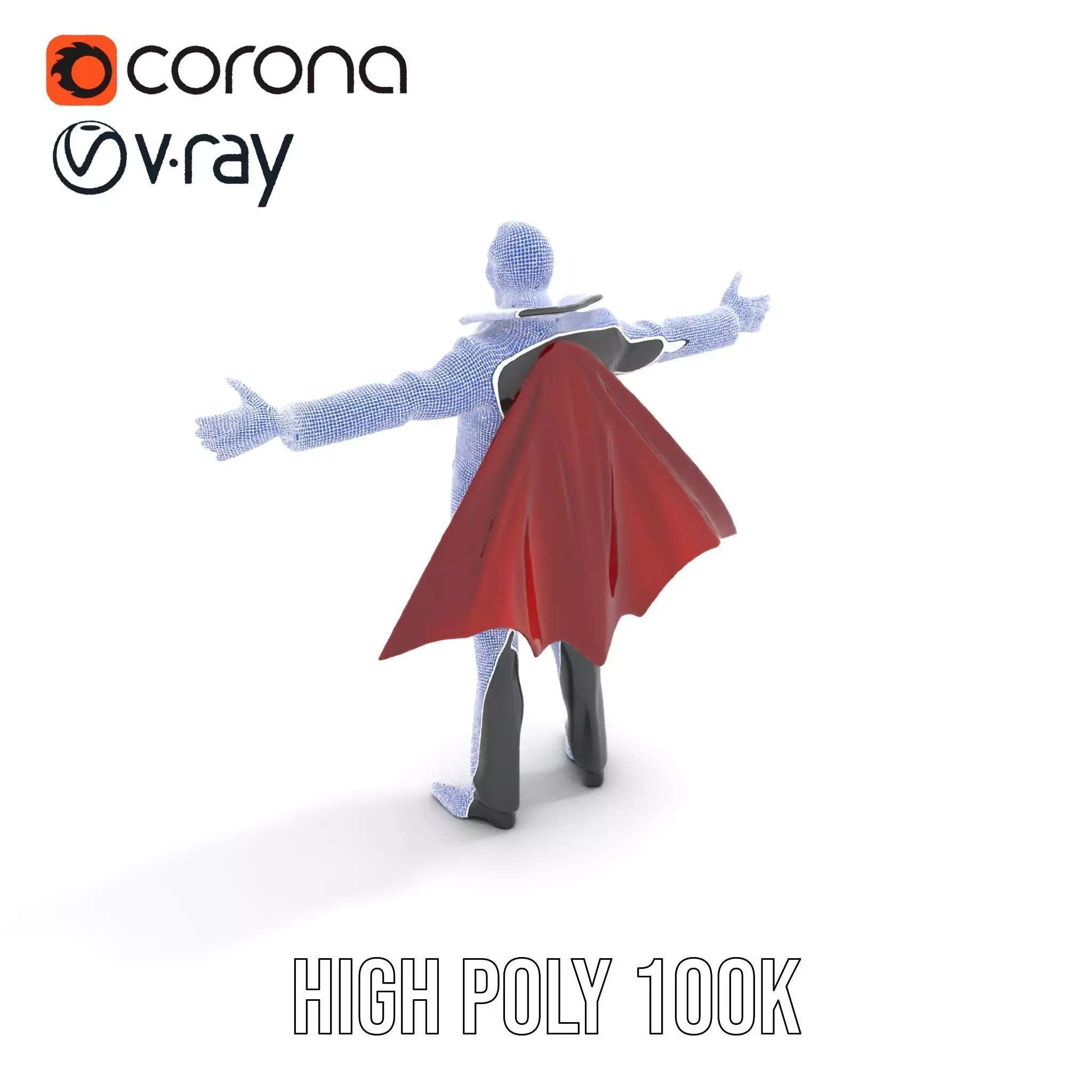 Vampire Character model pack Low-poly 3D model_17