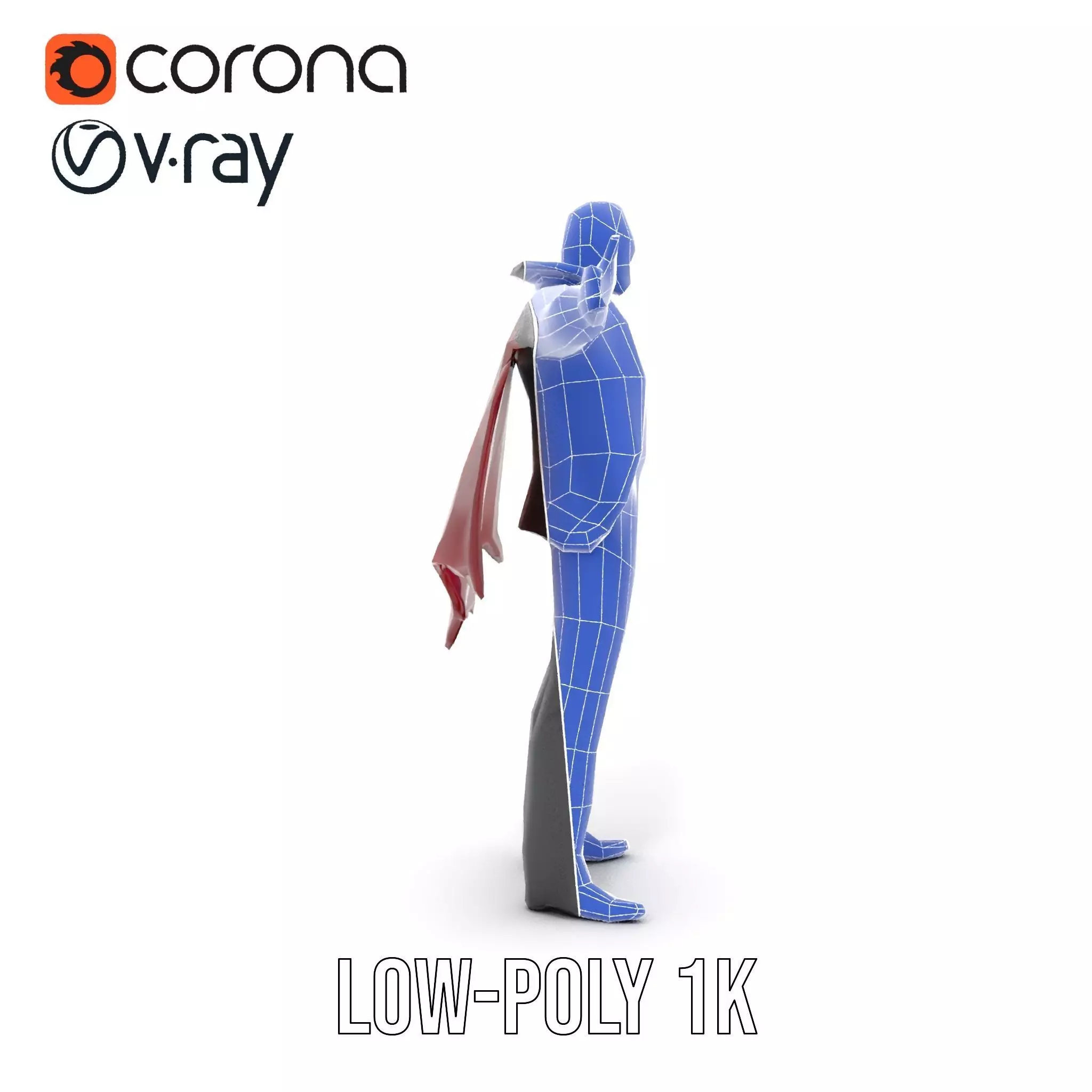 Vampire Character model pack Low-poly 3D model_30