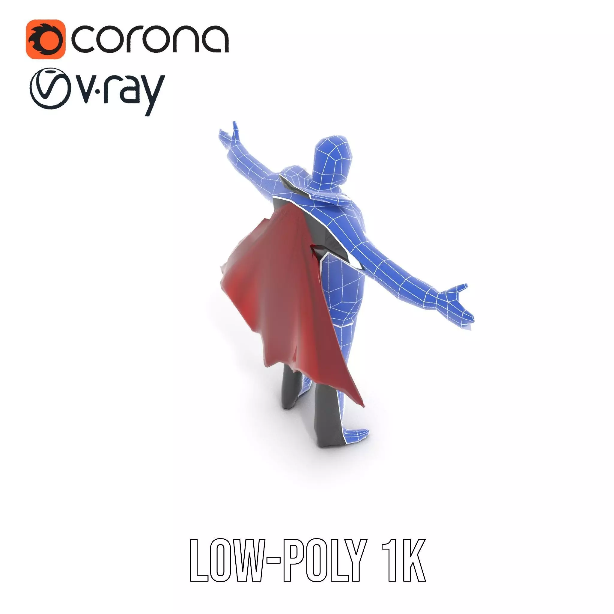 Vampire Character model pack Low-poly 3D model_27