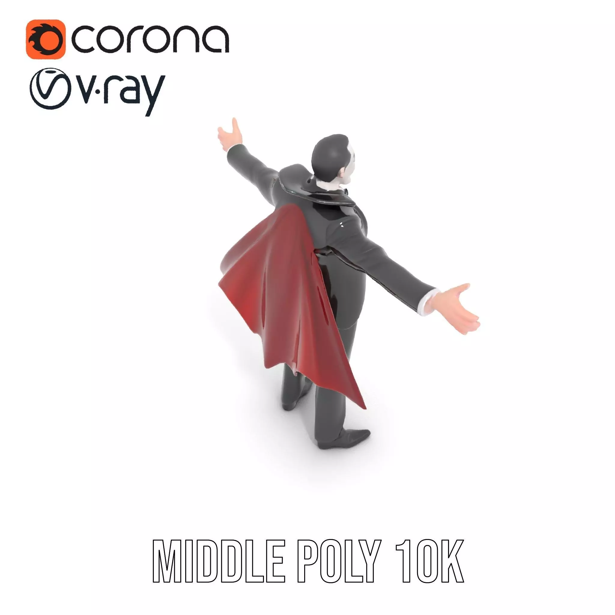 Vampire Character model pack Low-poly 3D model_11