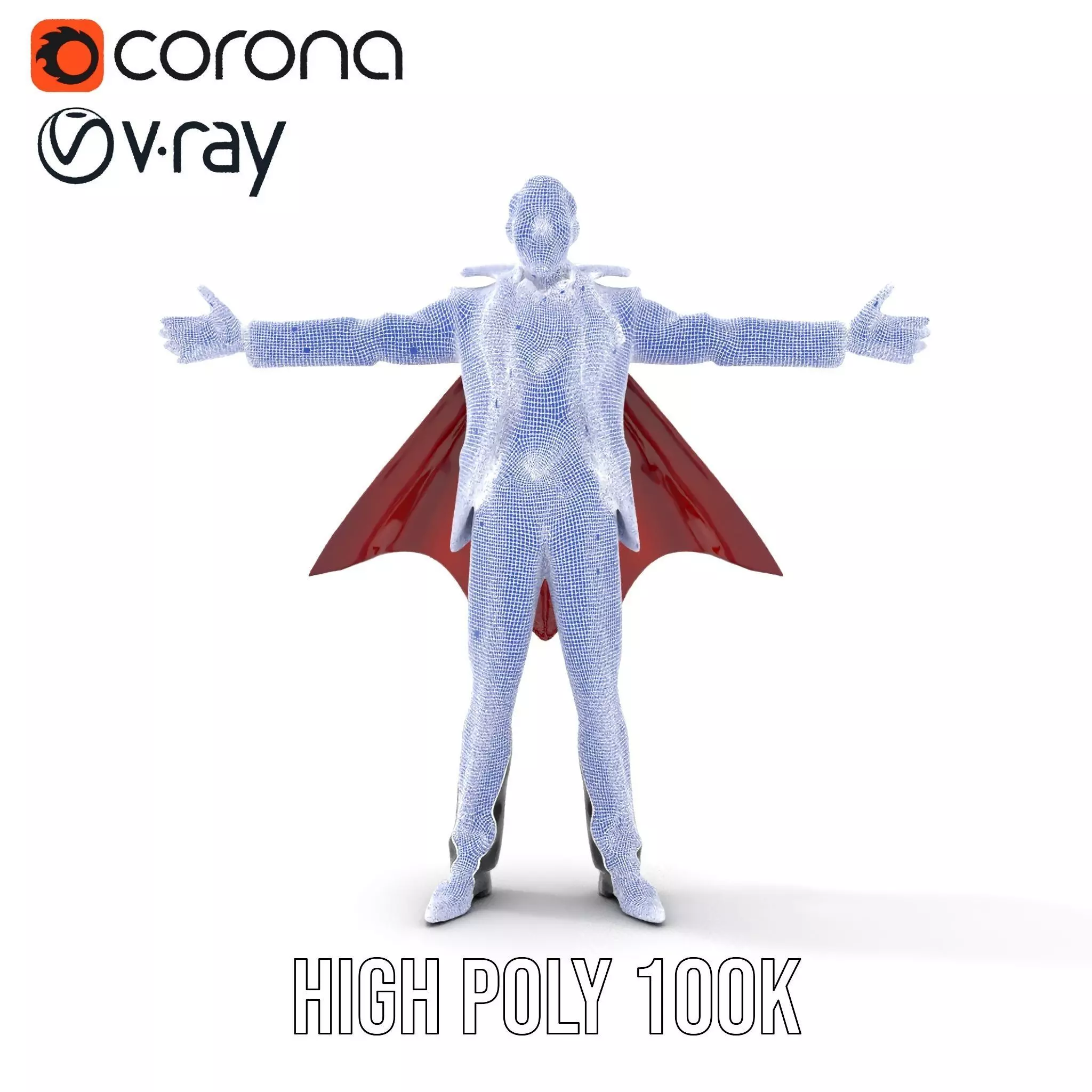 Vampire Character model pack Low-poly 3D model_32