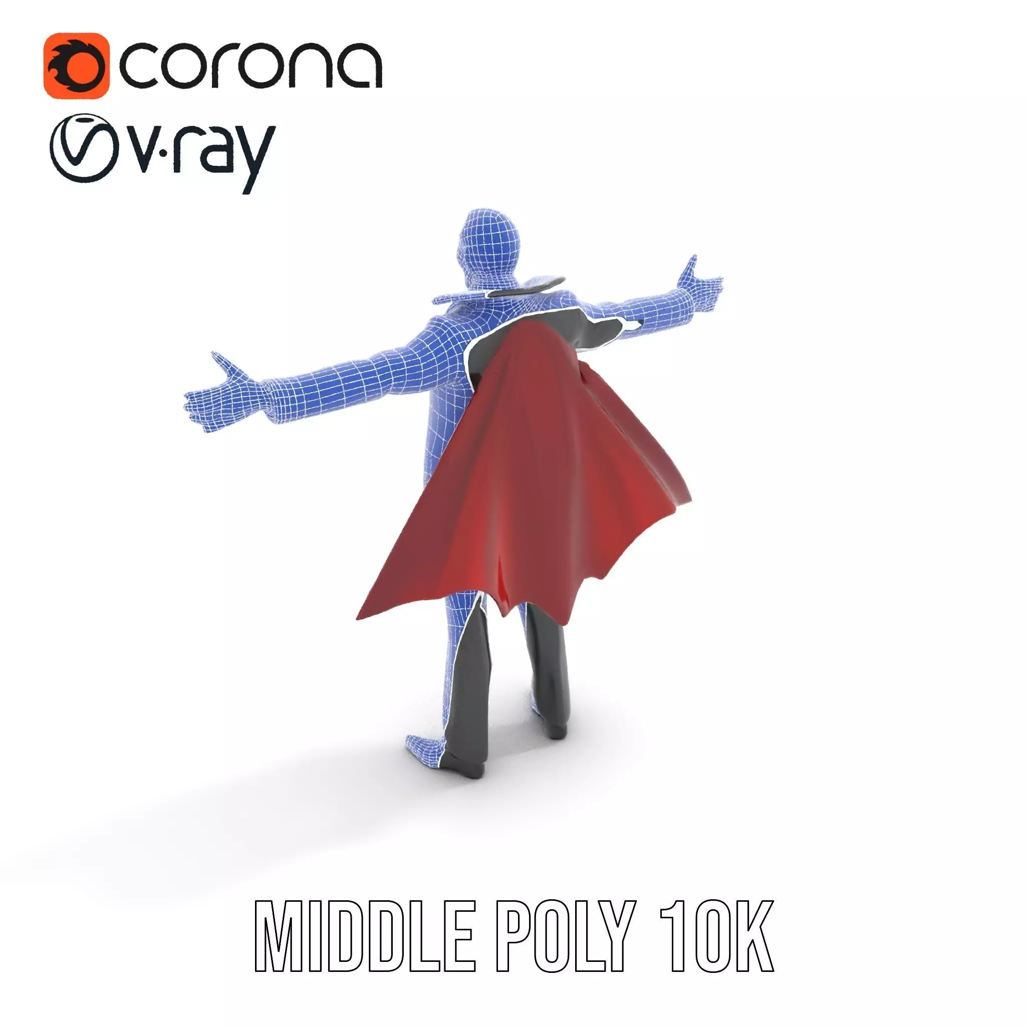 Vampire Character model pack Low-poly 3D model_20