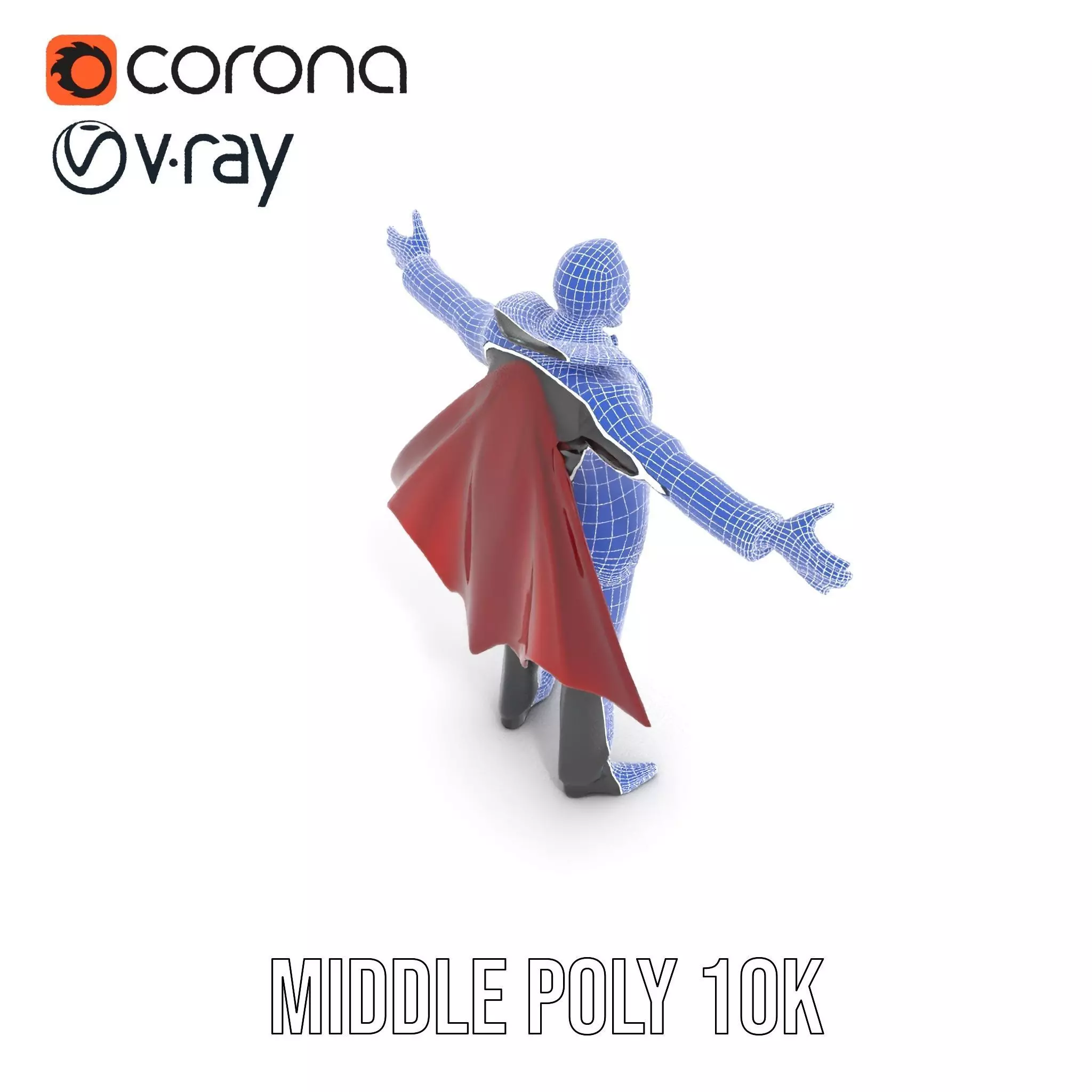 Vampire Character model pack Low-poly 3D model_29